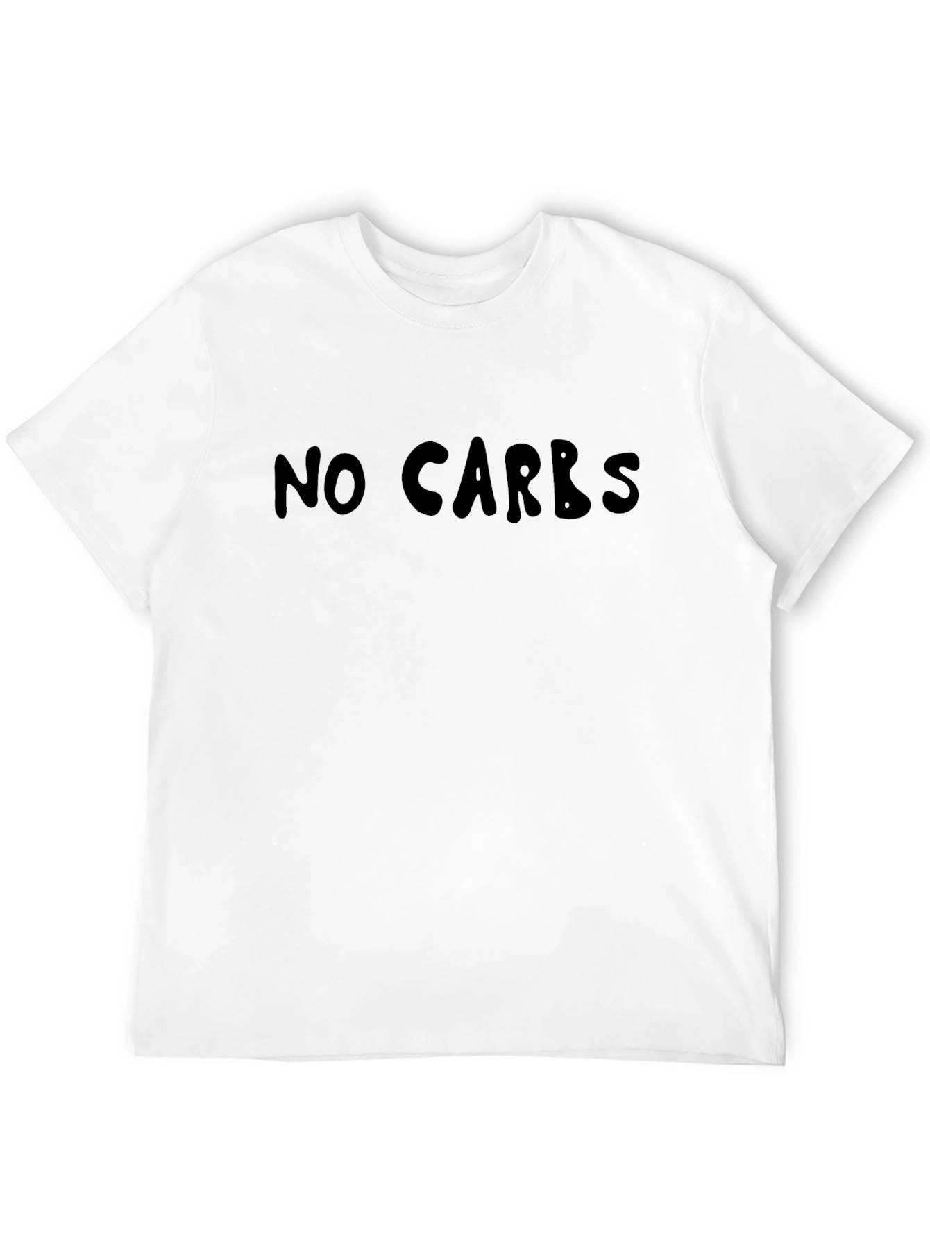 No Carbs Black T-Shirt - Keto Diet Apparel