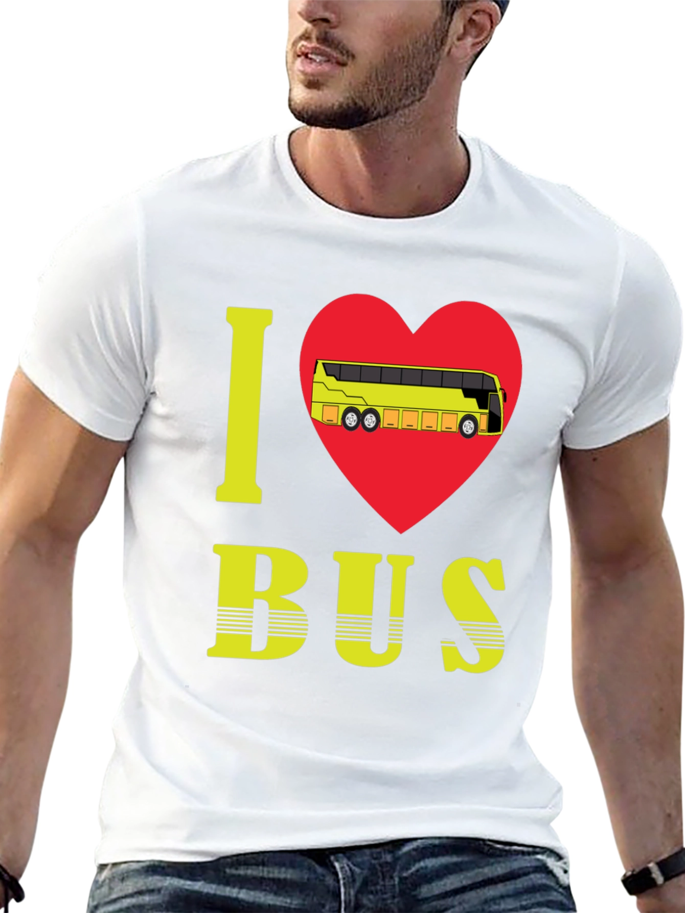 I Love Bus Graphic Tee