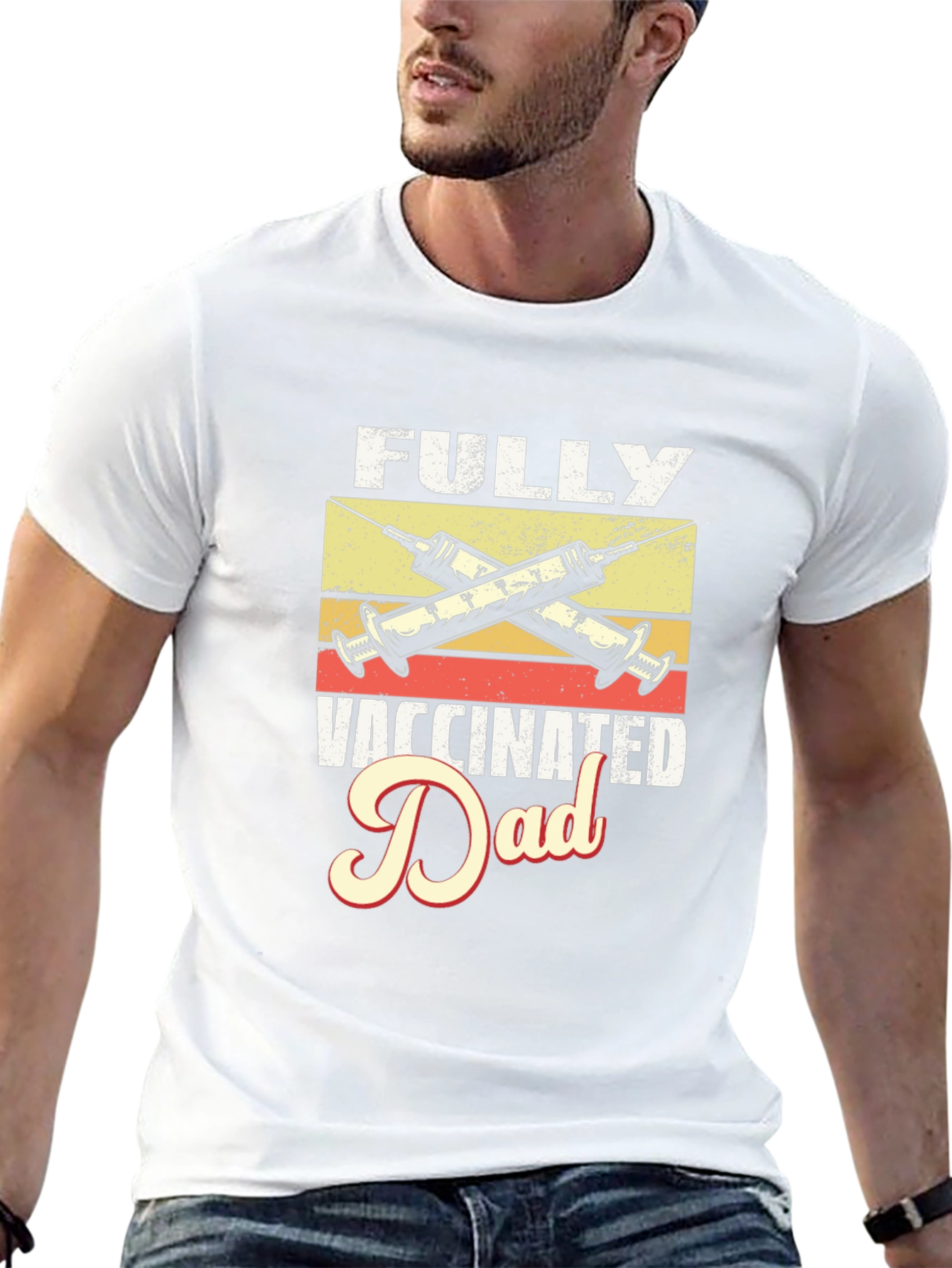 Fully Vaccinated Dad Graphic Tee