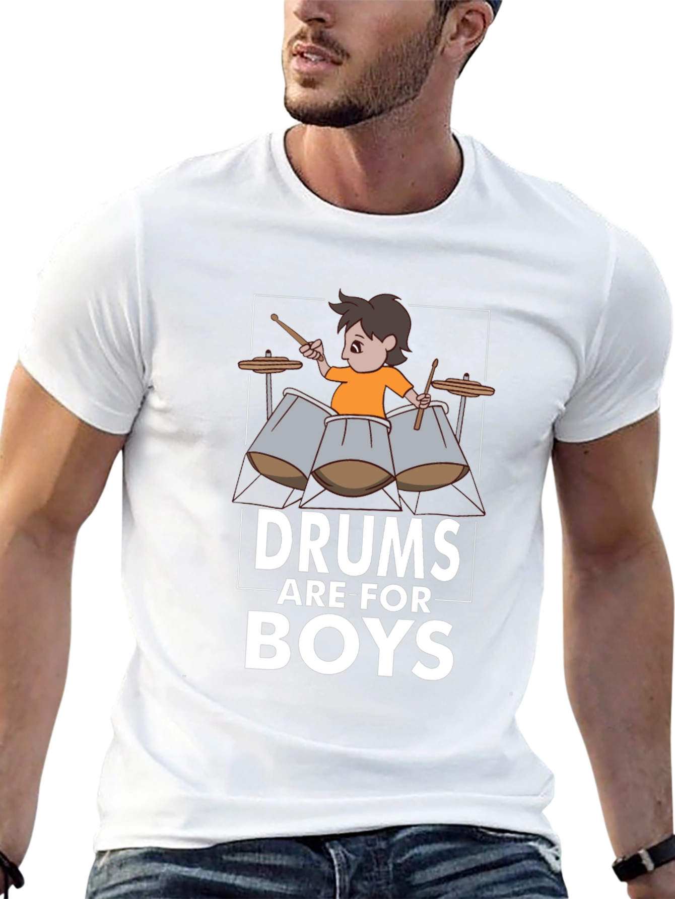 Drums Are For Boys T-Shirt