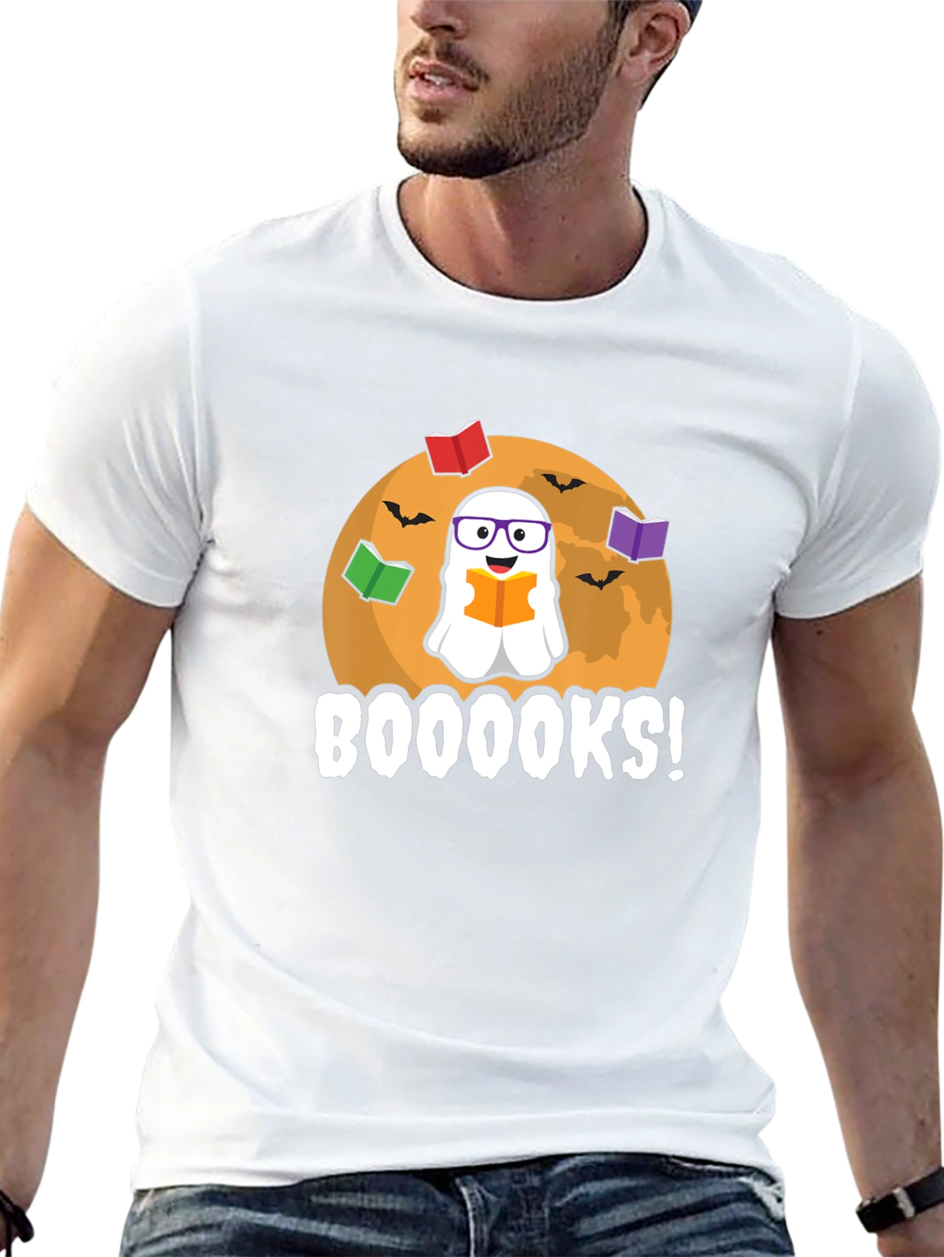Booooks! Halloween Ghost T-Shirt