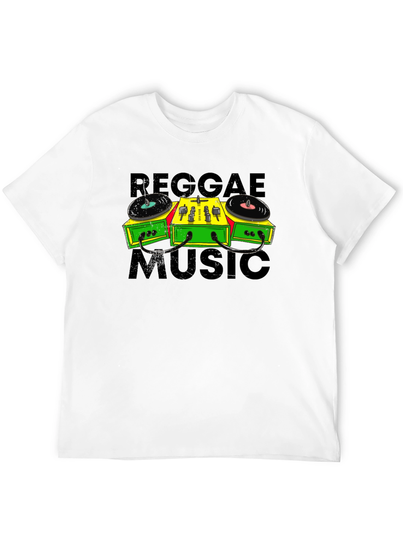 Reggae Music Turntable Graphic T-Shirt