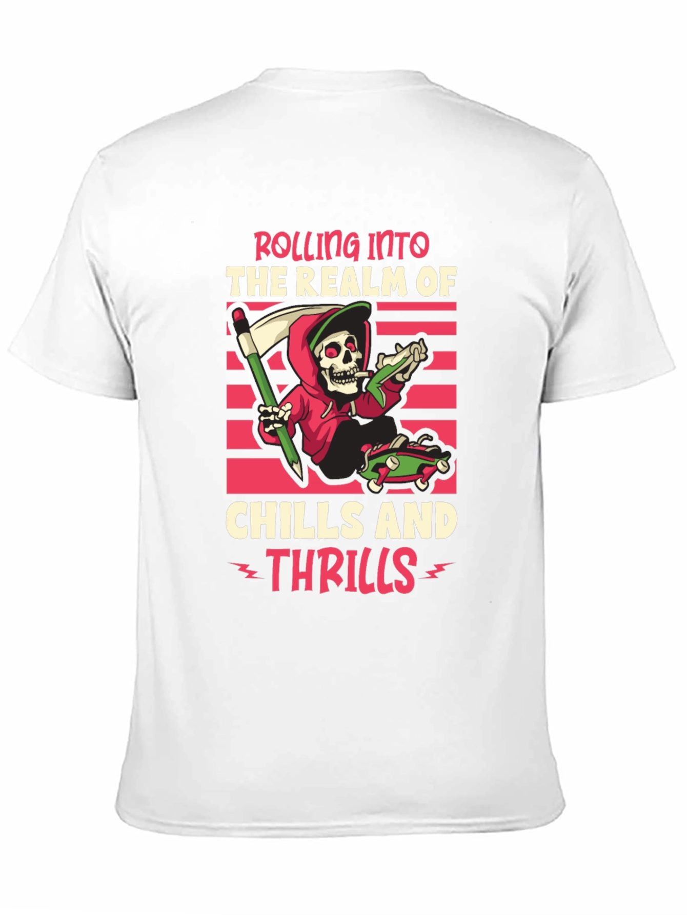 Grim Reaper Skateboard T-Shirt - Rolling Into Thrills!