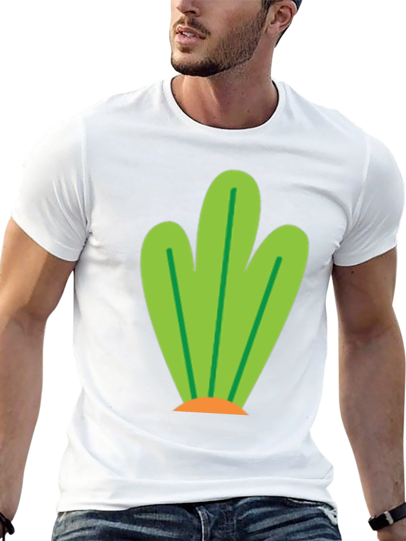 Funky Green Plant Graphic Tee