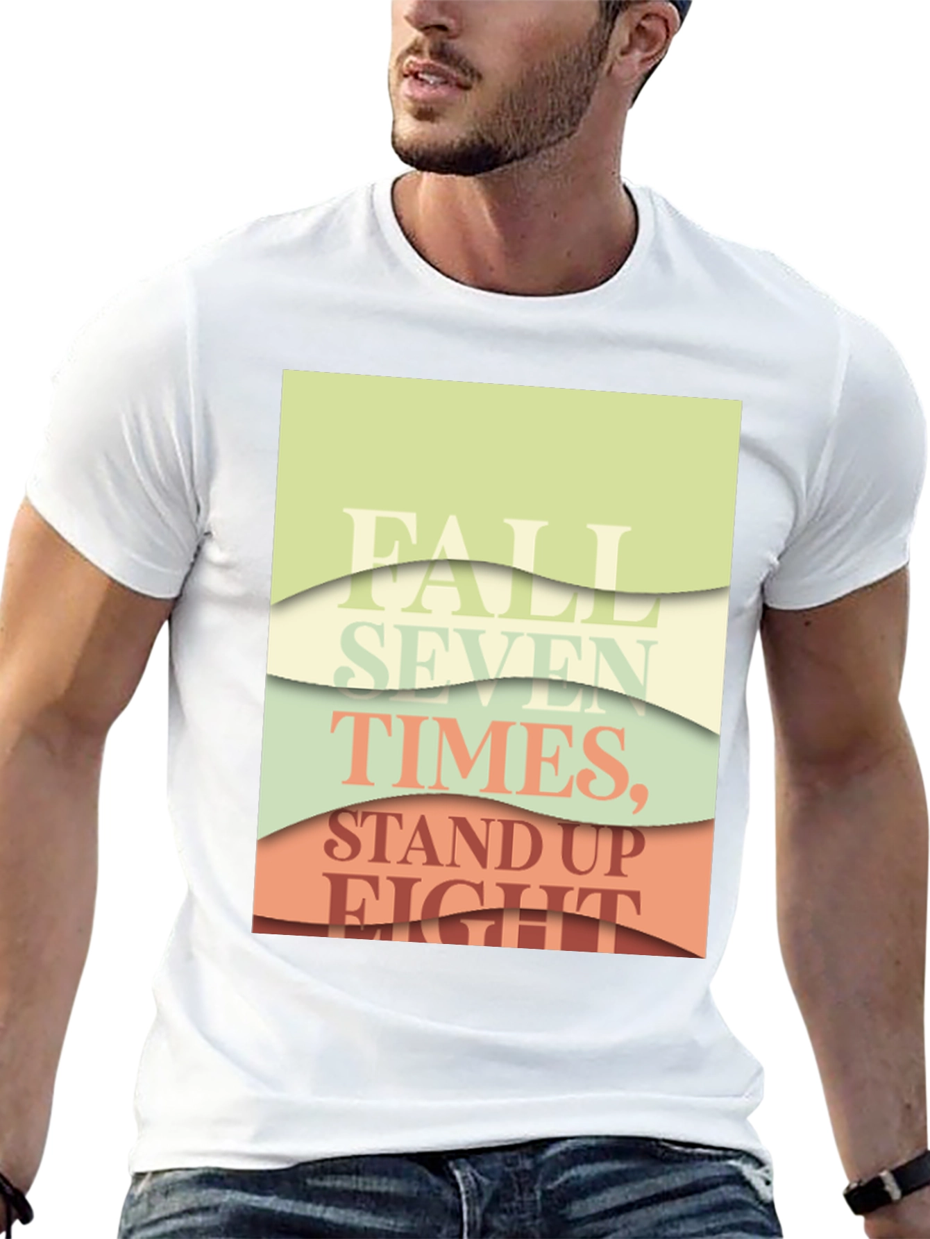 Inspirational Layered Text T-Shirt