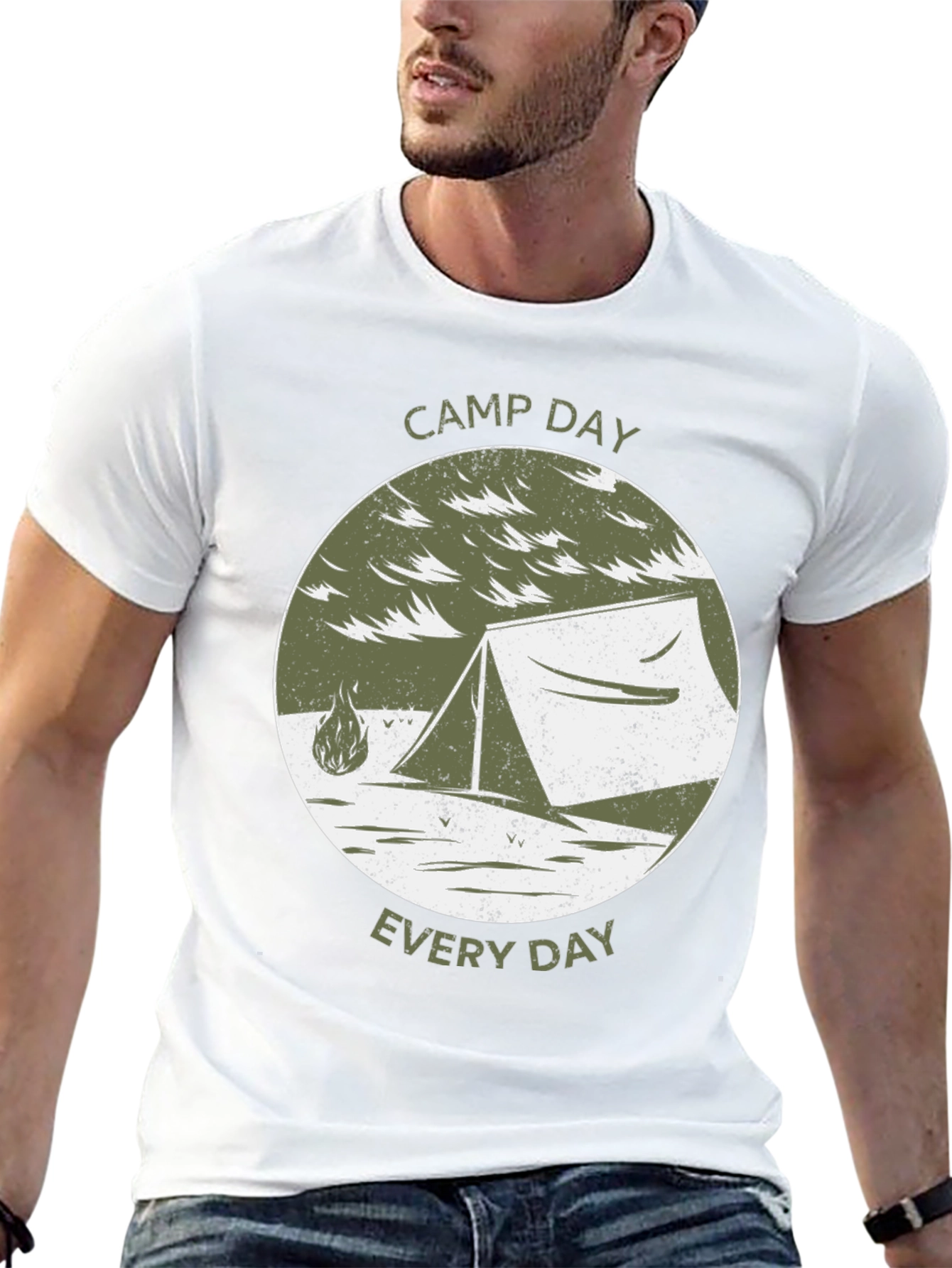 Camp Day Everyday T-Shirt Camping Tent Tee