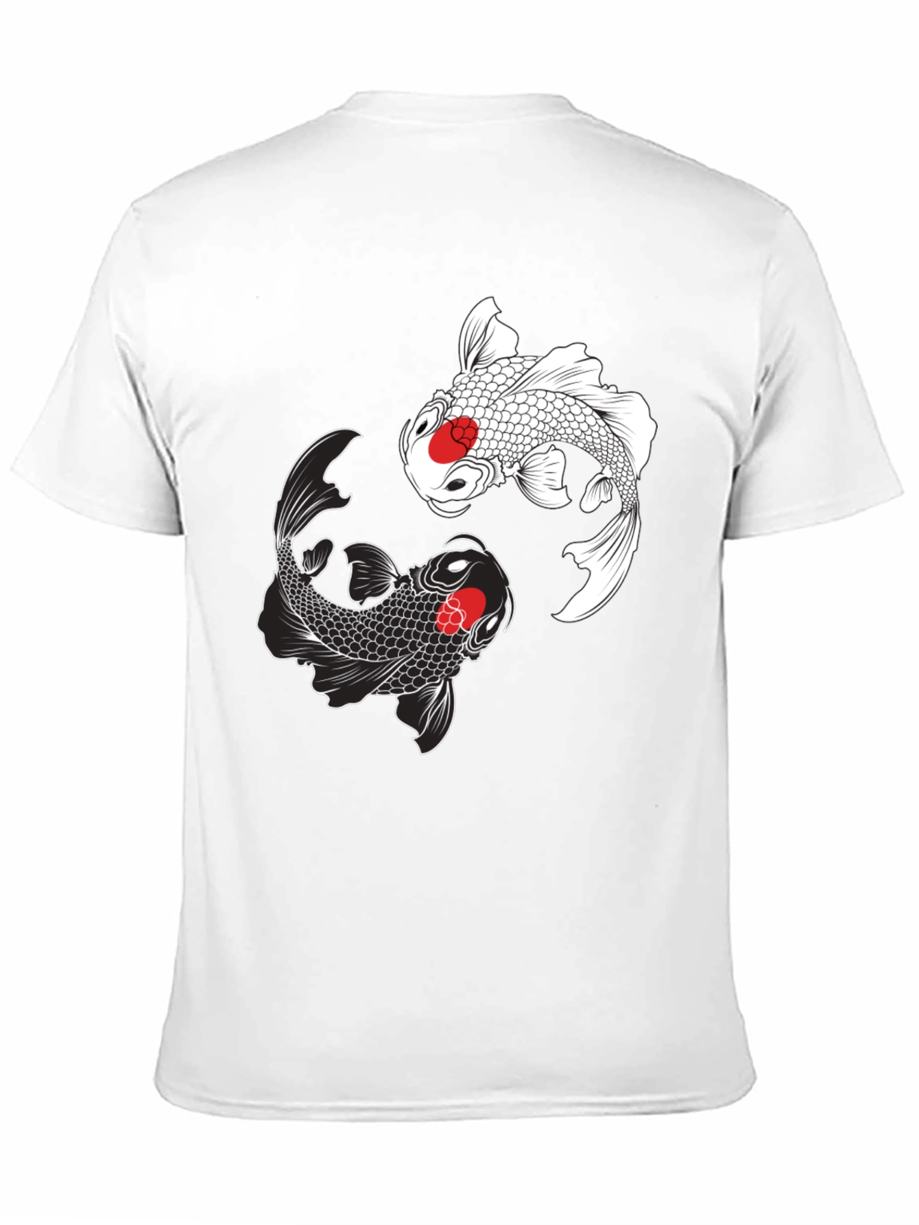 Koi Fish Yin Yang Graphic T-Shirt