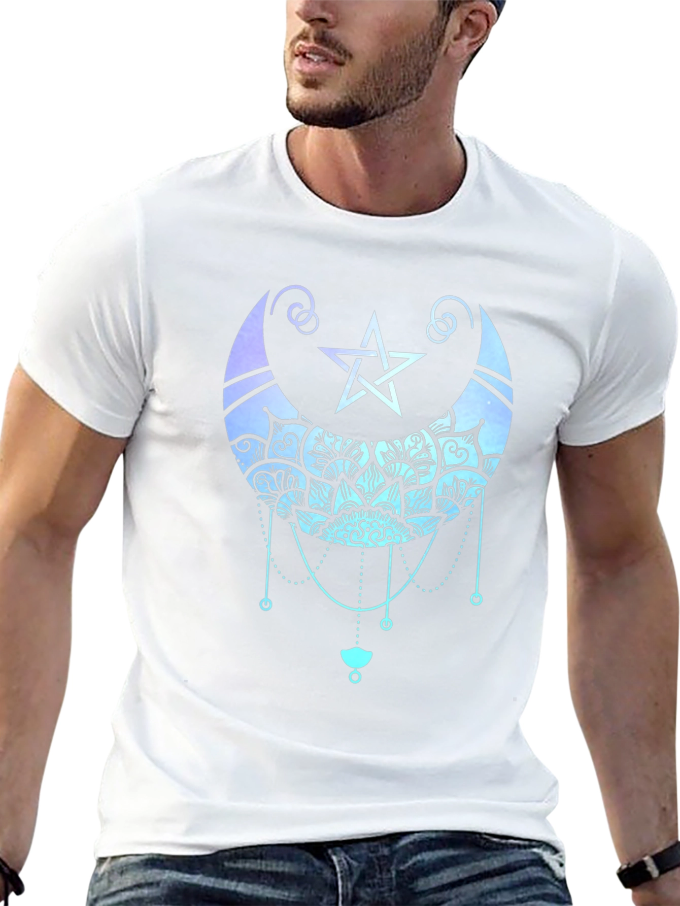 Mystic Moon Mandala Graphic Tee