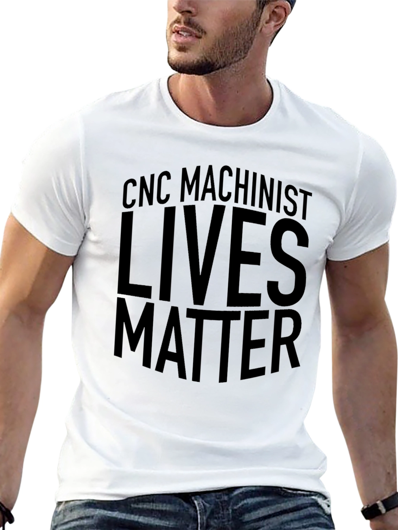 CNC Machinist Lives Matter Black T-Shirt
