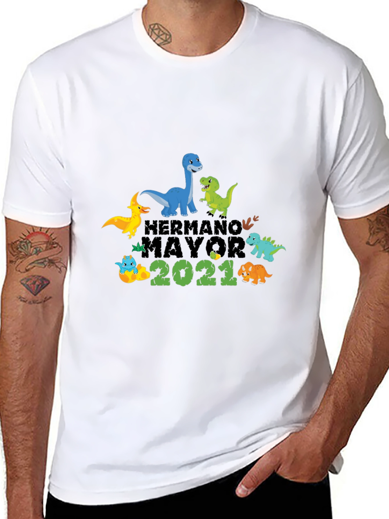 Hermano Mayor 2021 Dinosaur T-Shirt