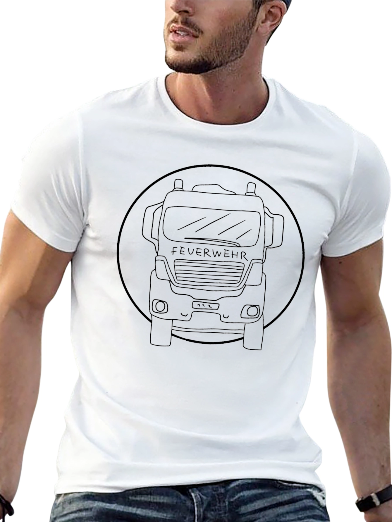 Firetruck Graphic Tee - Black