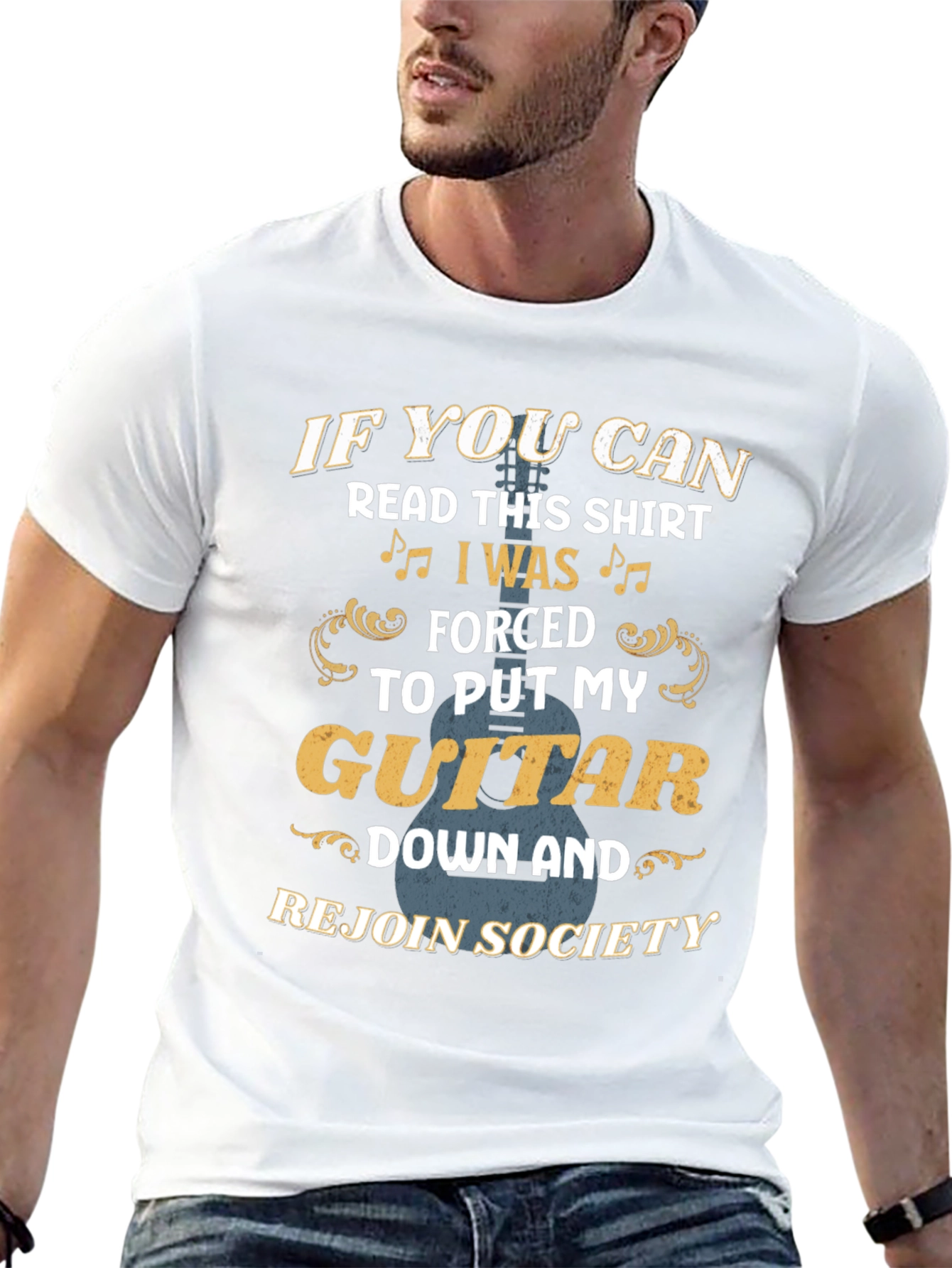 Guitar Lover Graphic Tee: If You Can Read This...