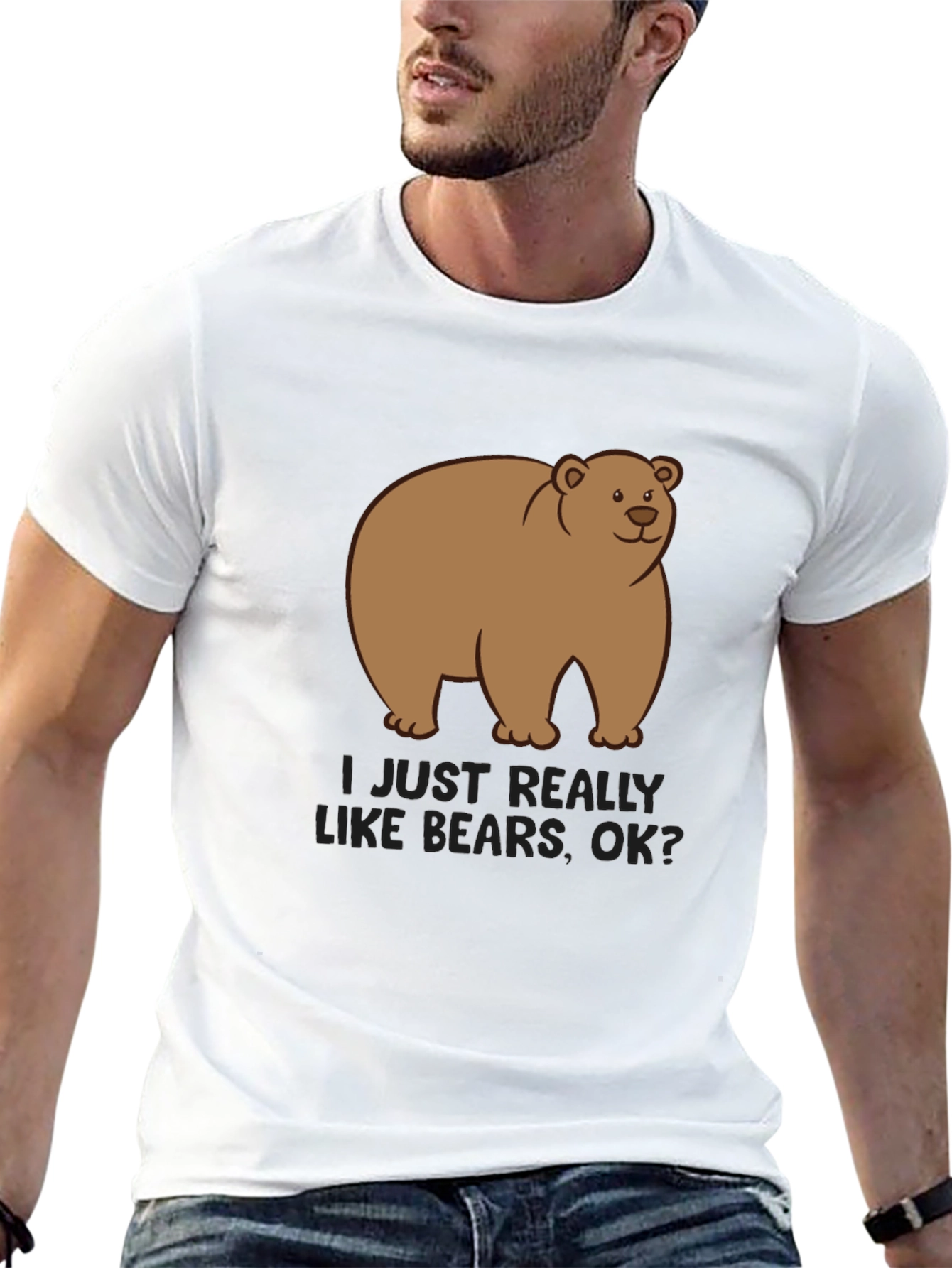 Bear Graphic T-Shirt - Cute Cartoon Tee