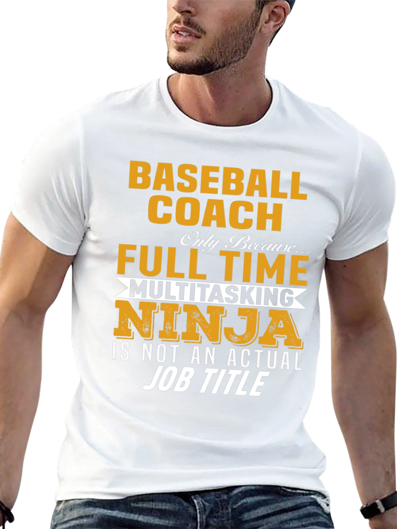 Baseball Coach Multitasking Ninja Graphic Tee