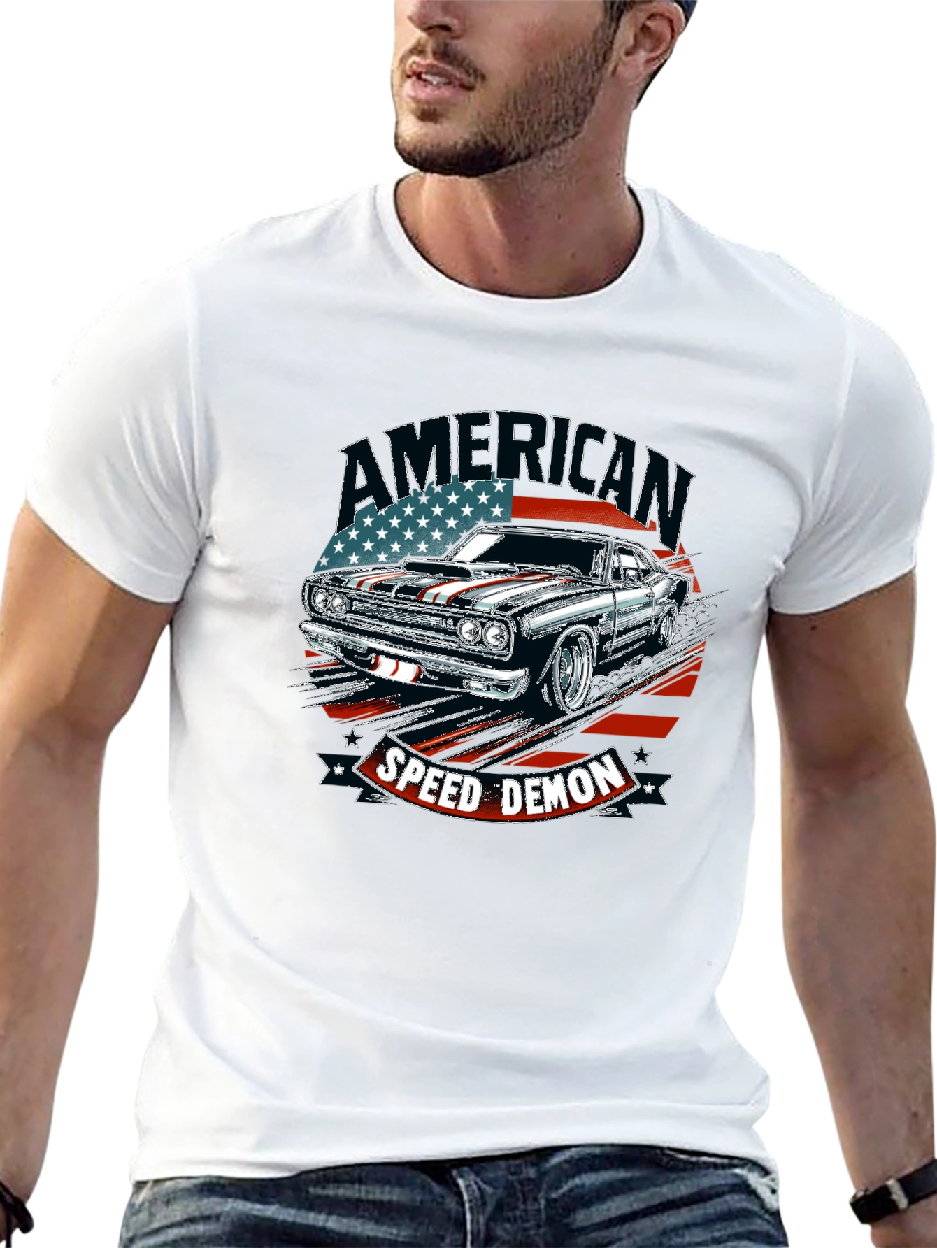 American Speed Demon T-Shirt - Classic Muscle Car