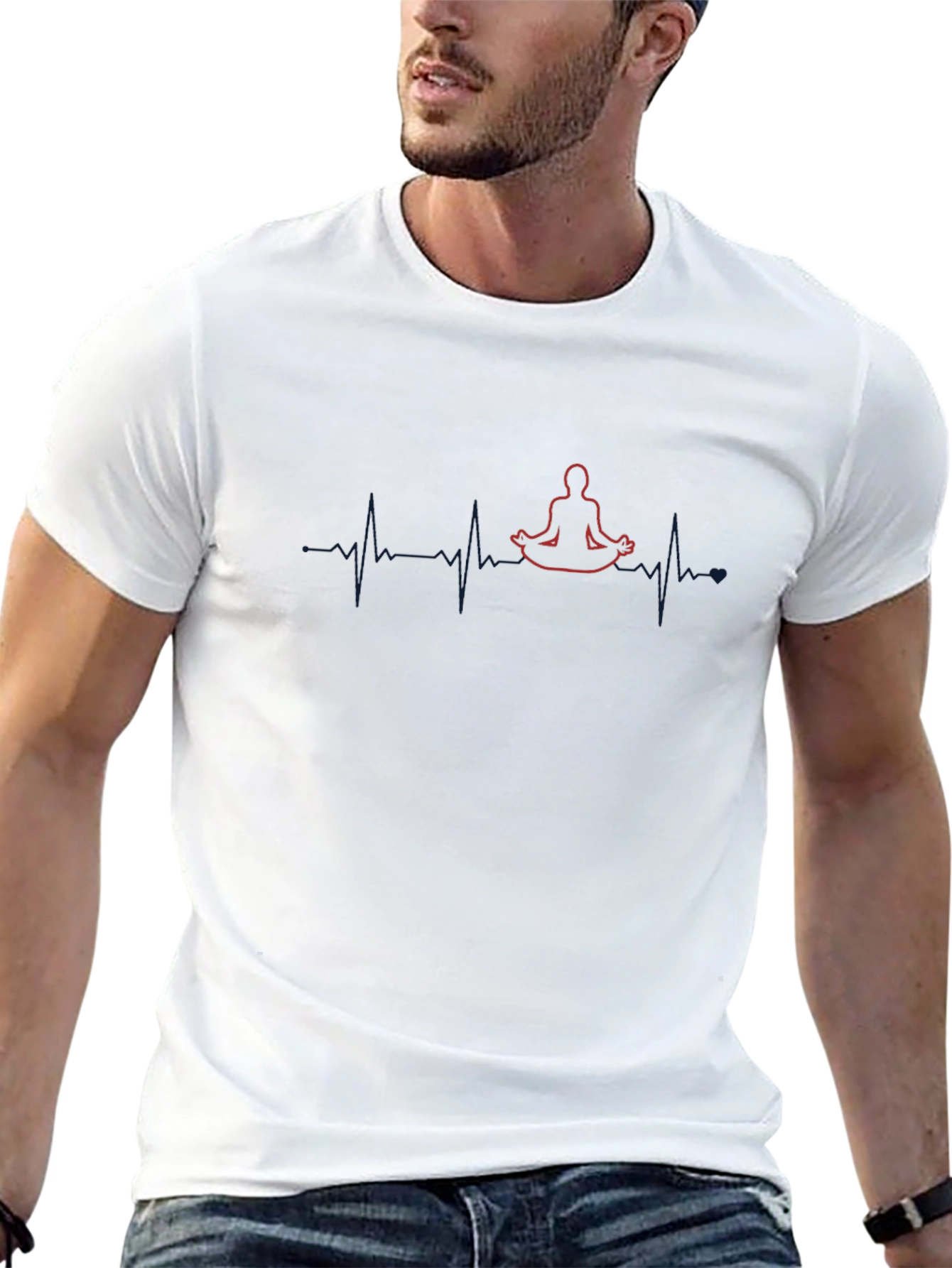 Yoga Heartbeat T-Shirt - Meditate in Style