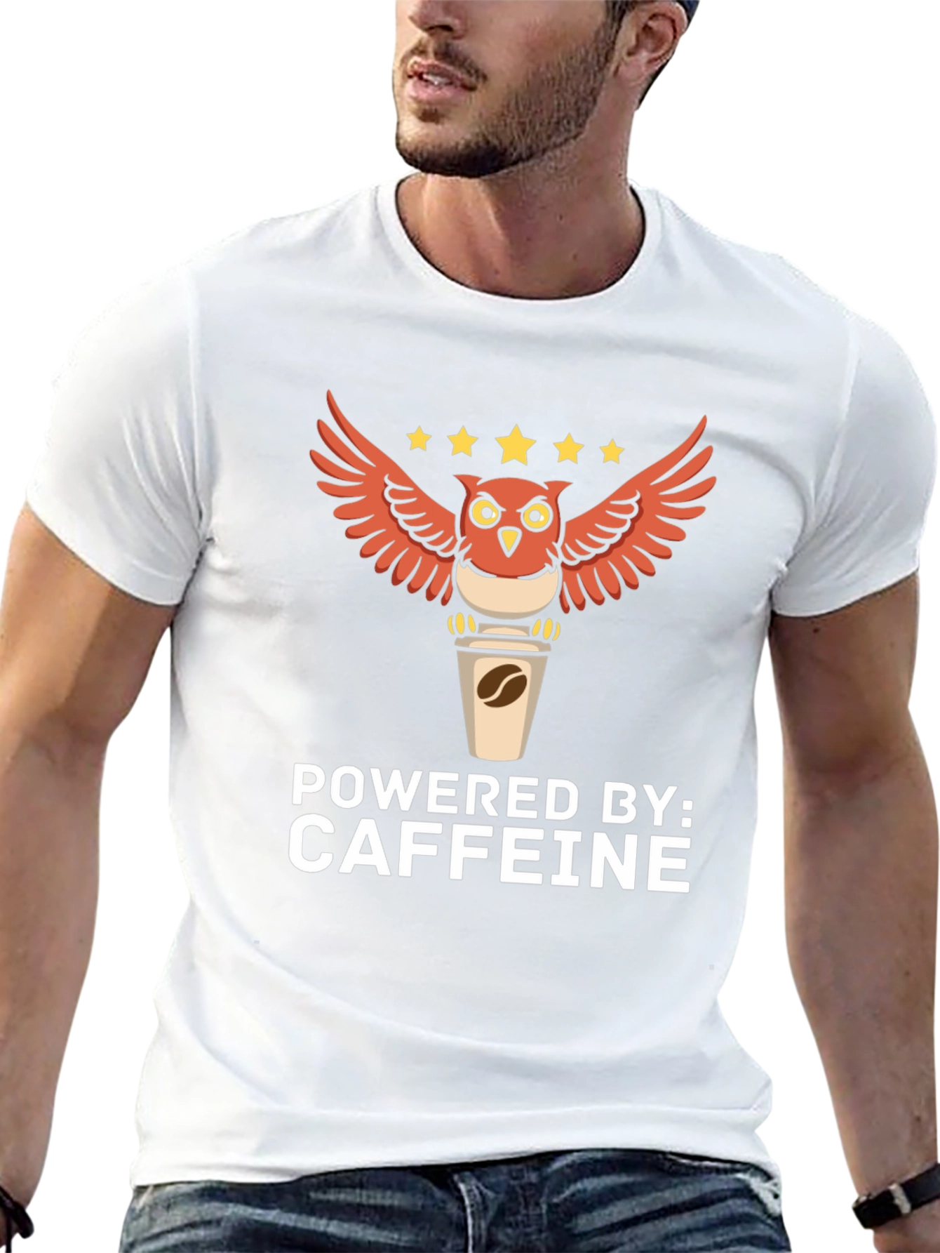 Caffeine Powered Owl T-Shirt
