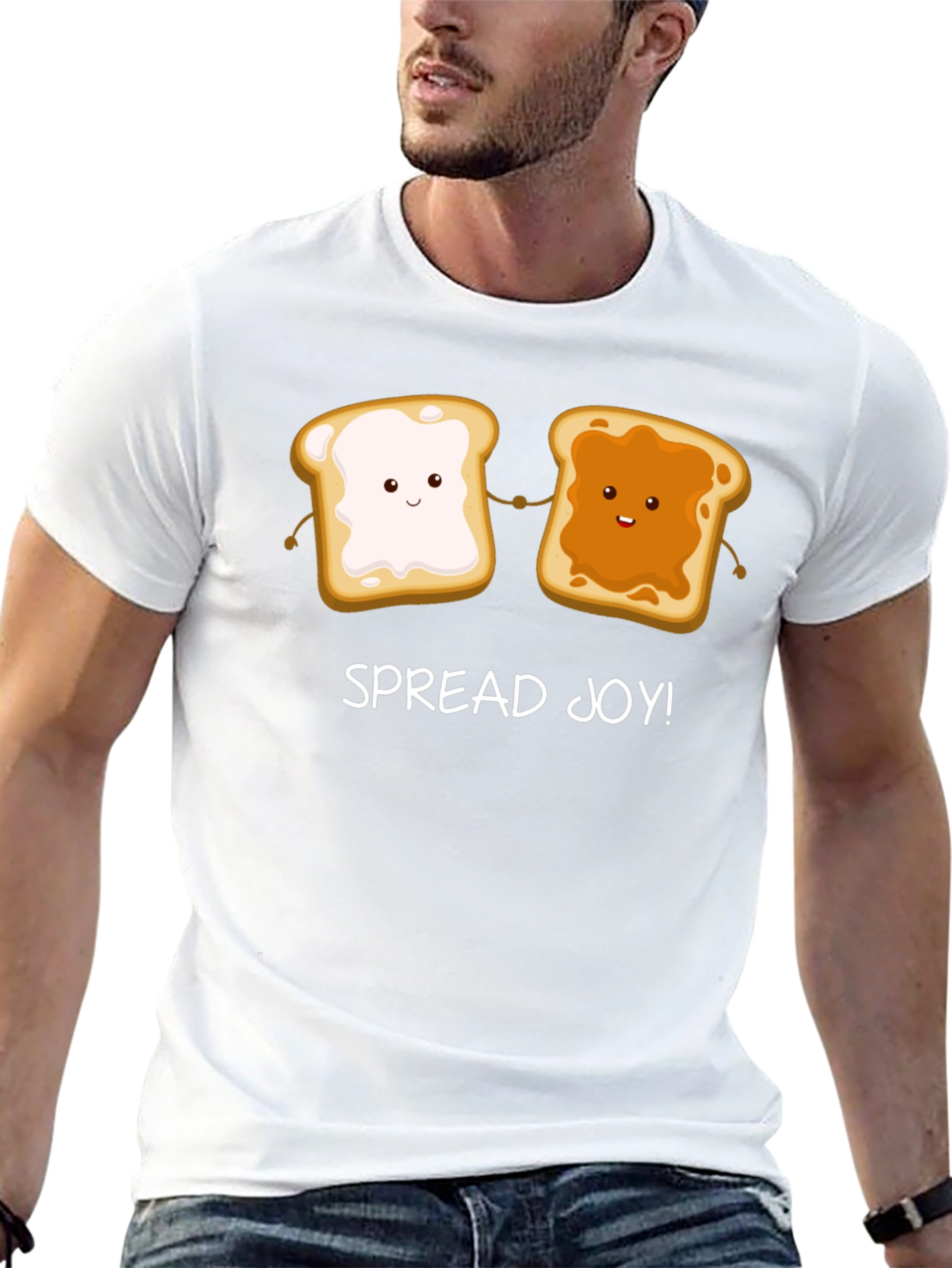 Spread Joy T-Shirt: Peanut Butter & Jelly Cartoon