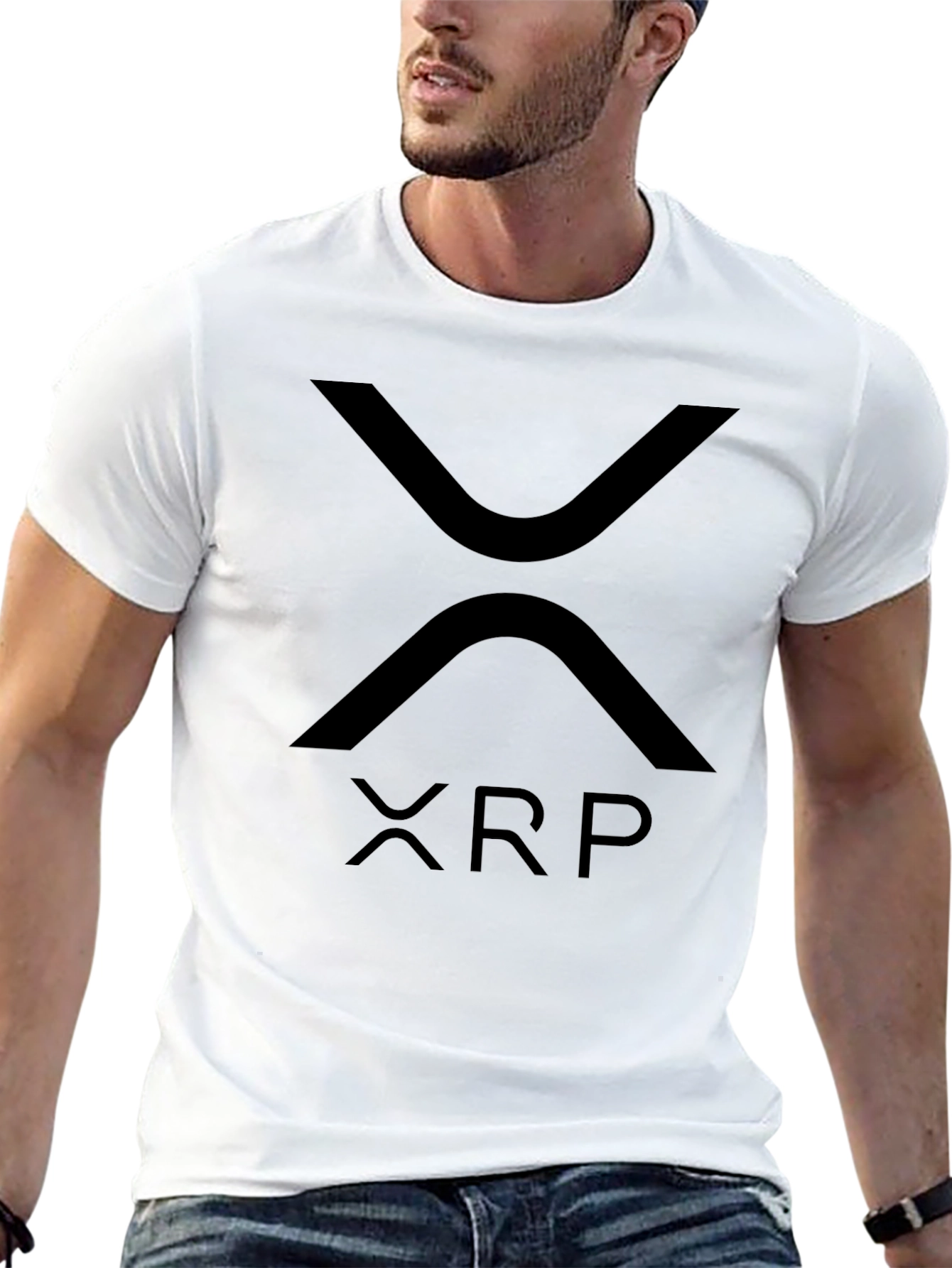XRP Crypto T-Shirt - Black - Ripple Logo