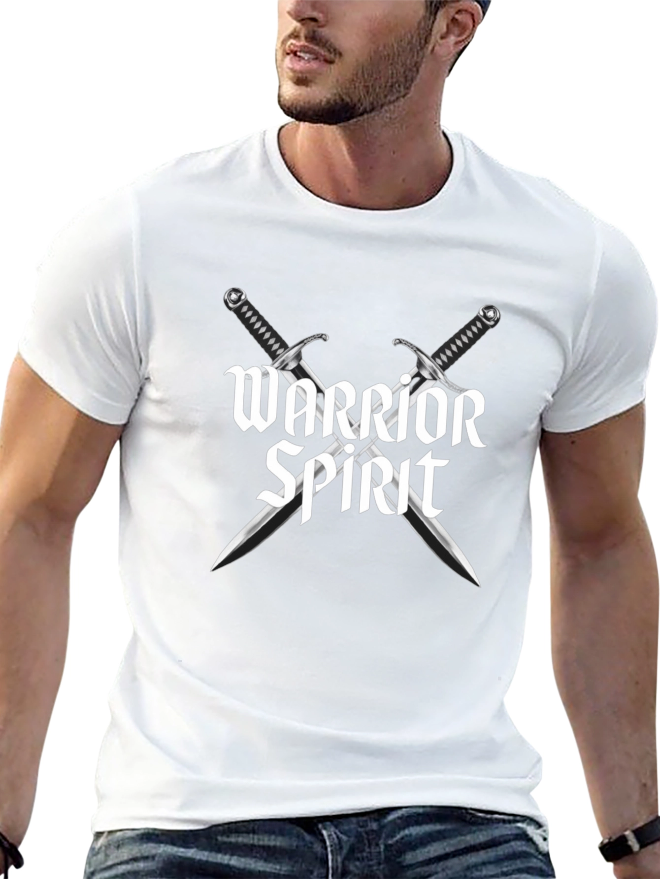Warrior Spirit Graphic T-Shirt - Black