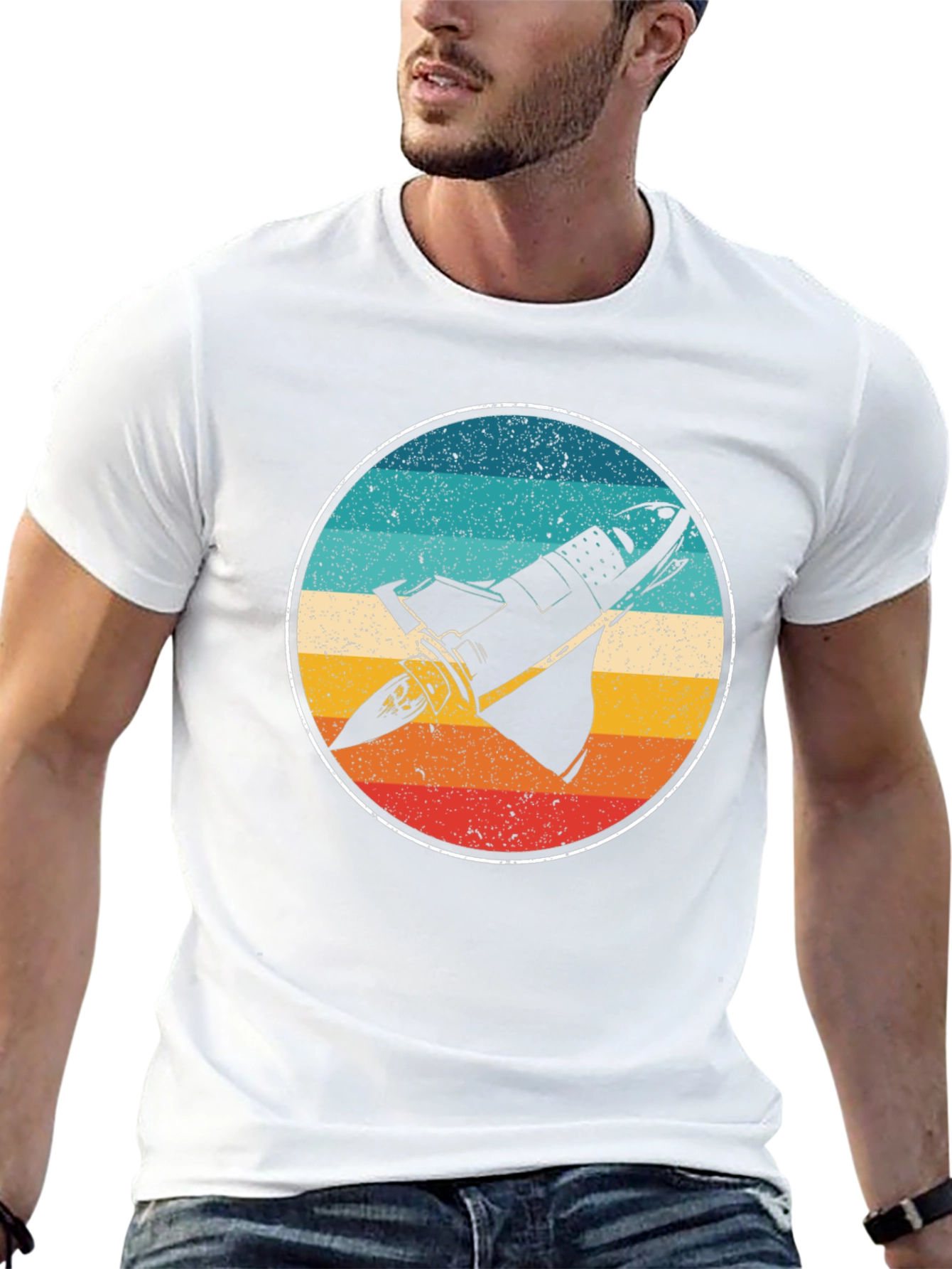 Retro Space Shuttle Graphic Tee