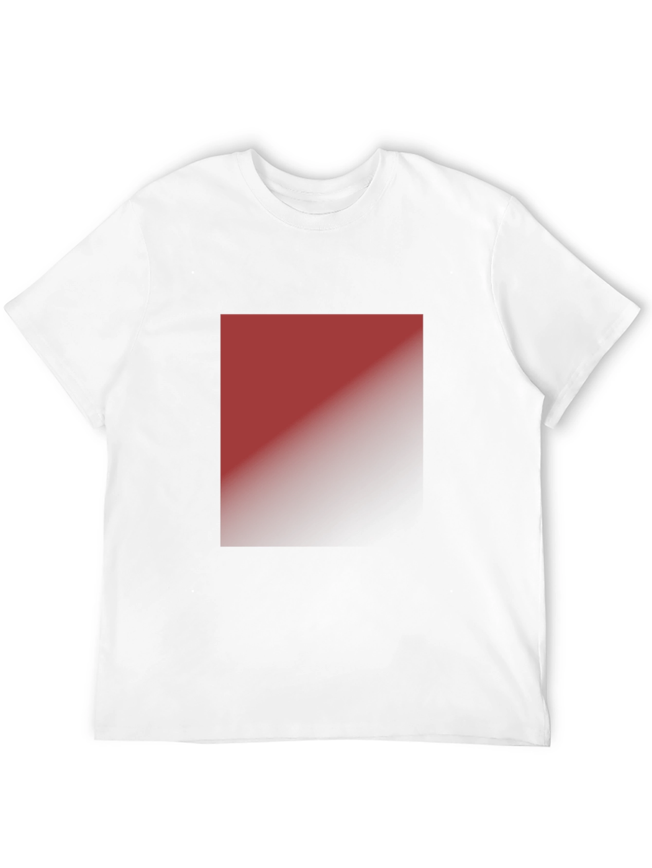 Modern Black T-Shirt with Abstract Gradient Square Design