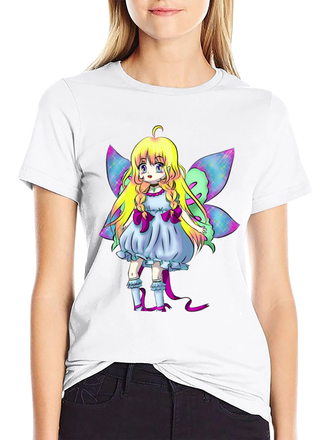 Anime Fairy Graphic T-Shirt