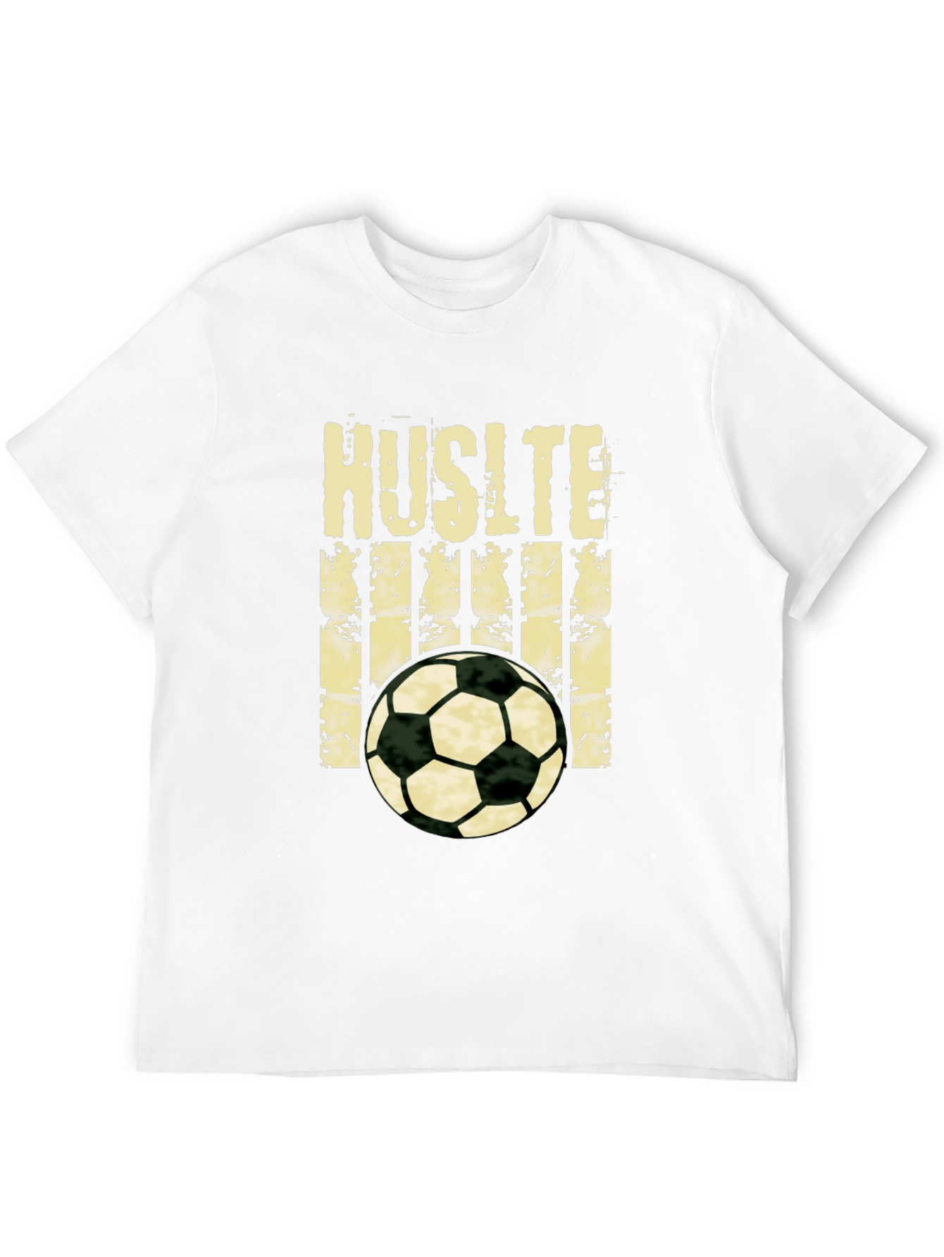 Hustle Soccer T-Shirt - Black Graphic Tee