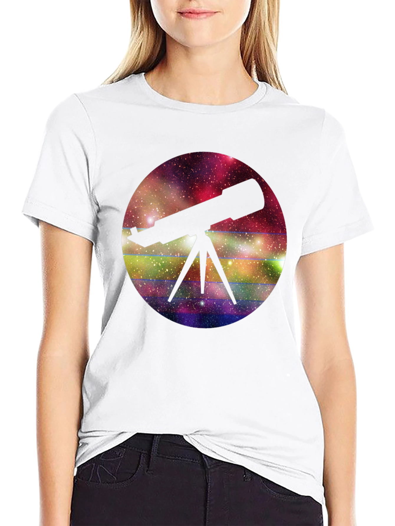 Telescope Galaxy T-Shirt - Explore the Universe