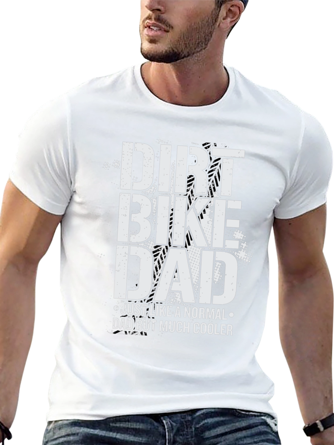 Dirt Bike Dad T-Shirt - Cool Fathers Day Gift