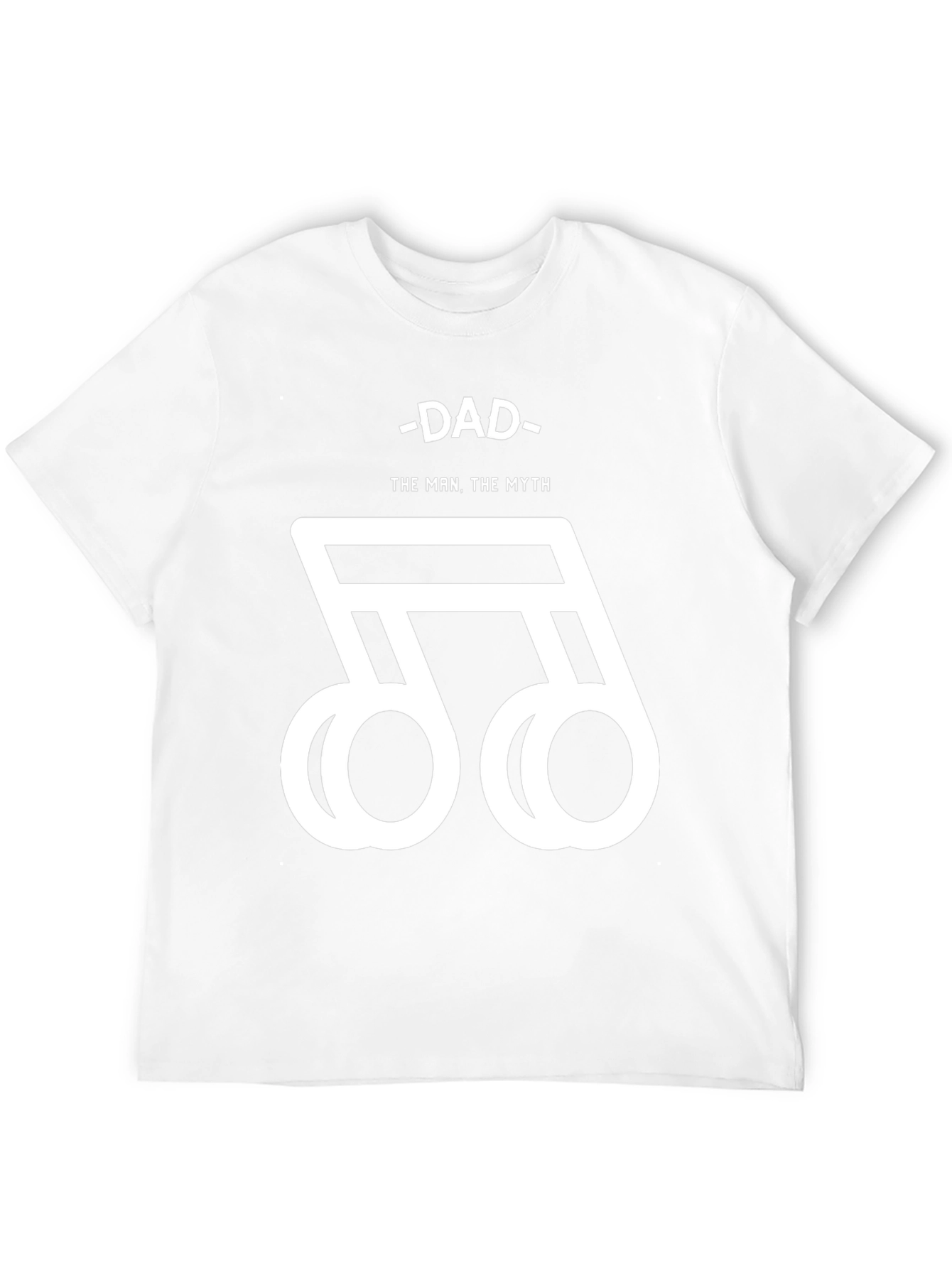 Dad The Man The Myth Music Note Graphic Tee