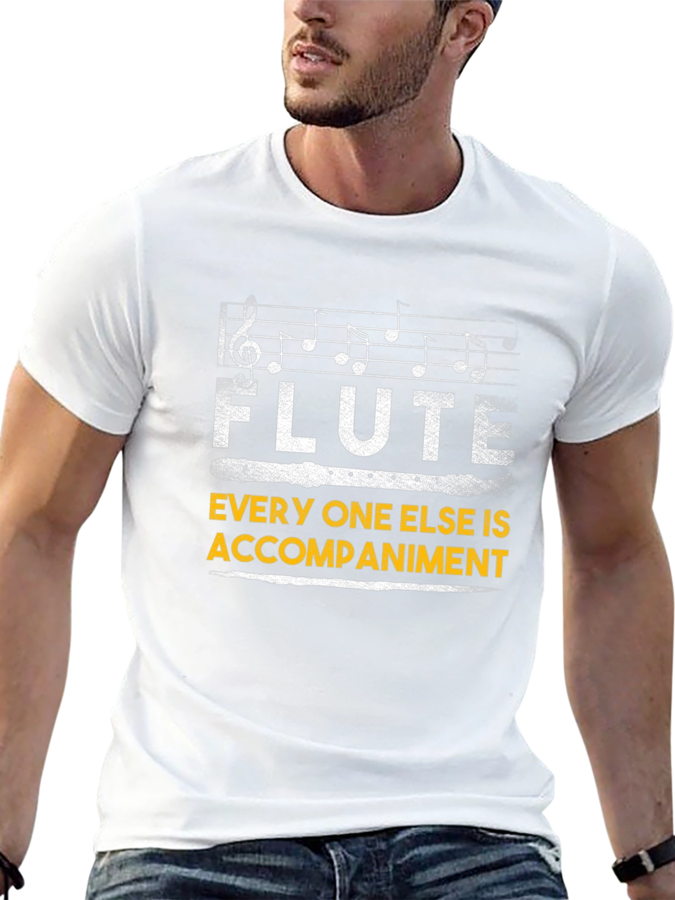 Flute Player T-Shirt - Music Lover Gift