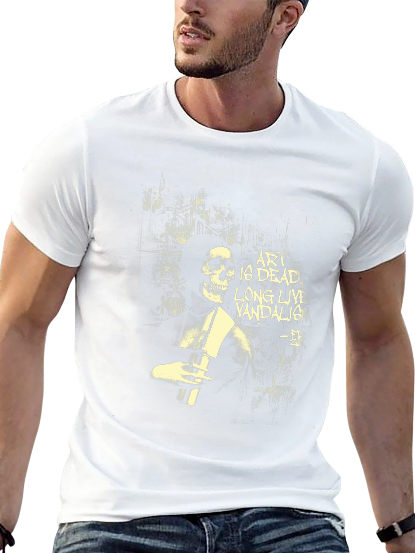 Art is Dead T-Shirt - Skeleton Graphic Tee