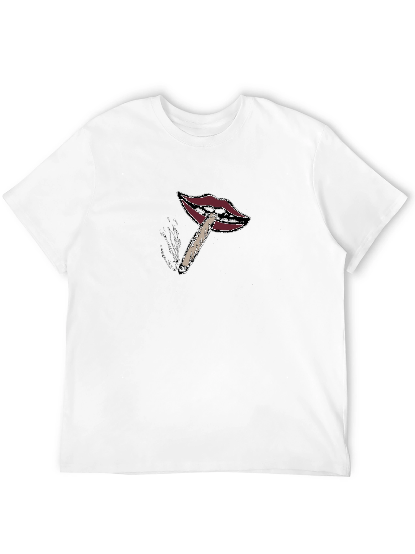 Lips Joint Black T-Shirt