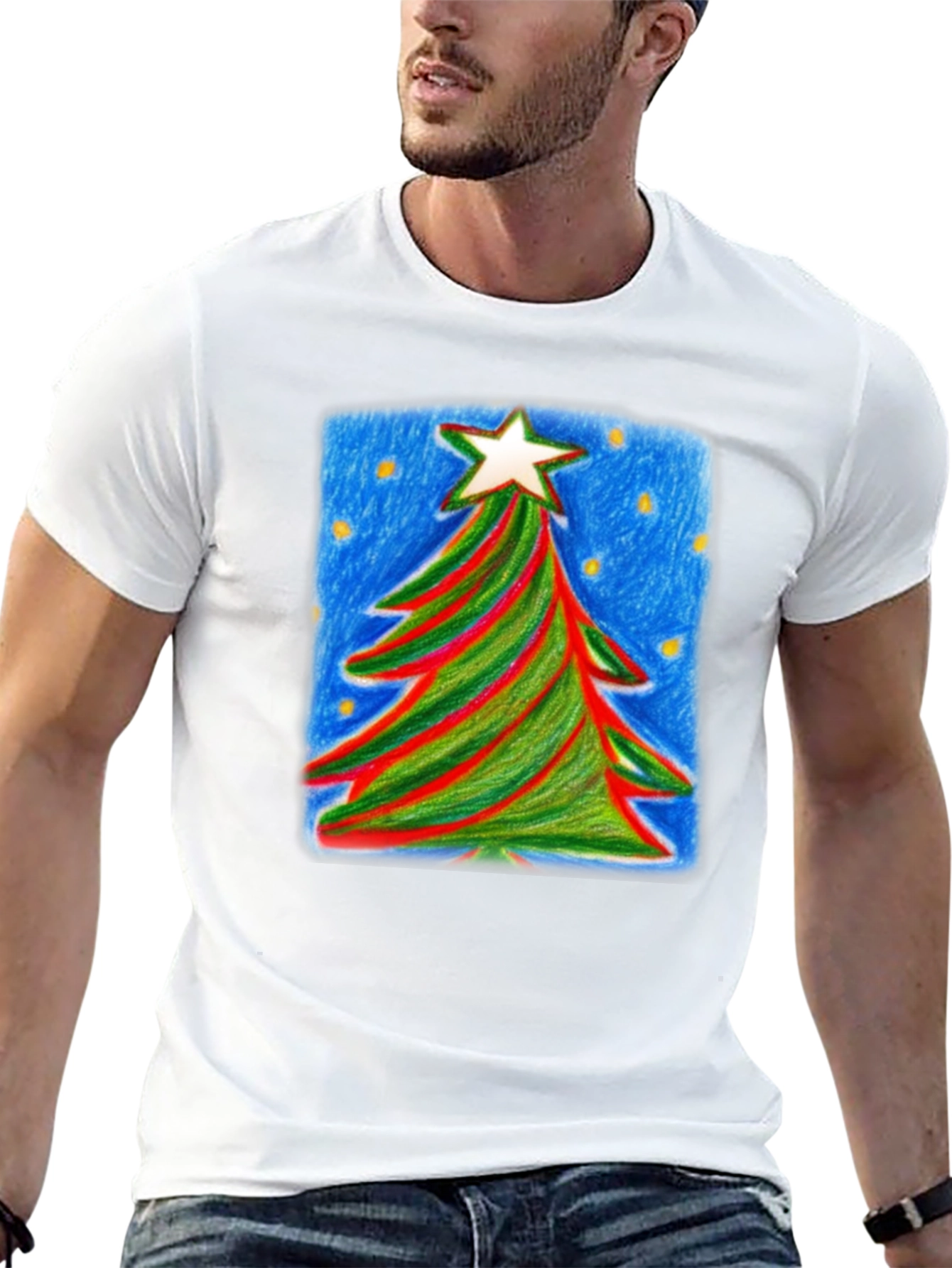 Christmas Tree Graphic Tee - Holiday Cheer
