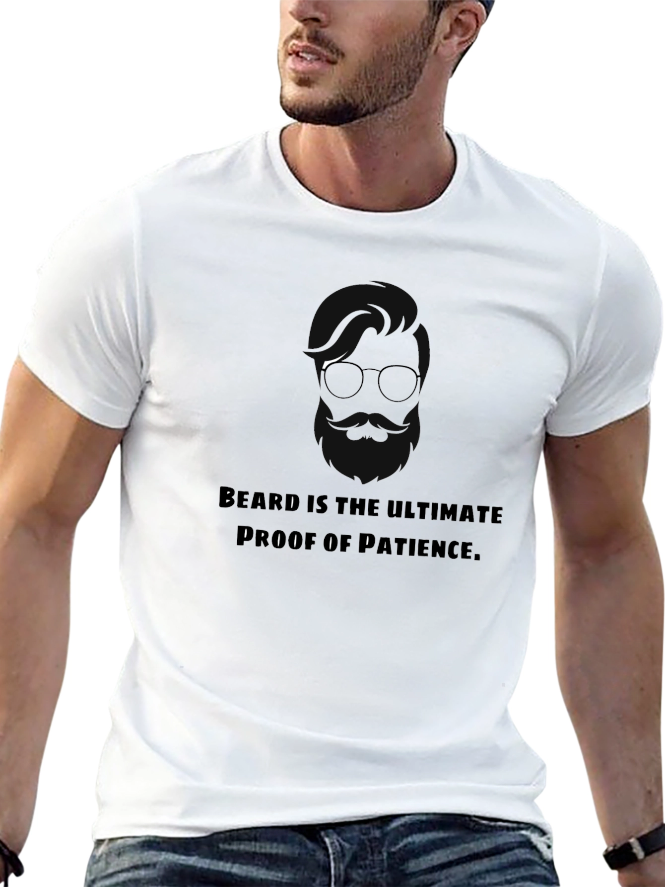 Beard Patience Tee - Stylish Menswear
