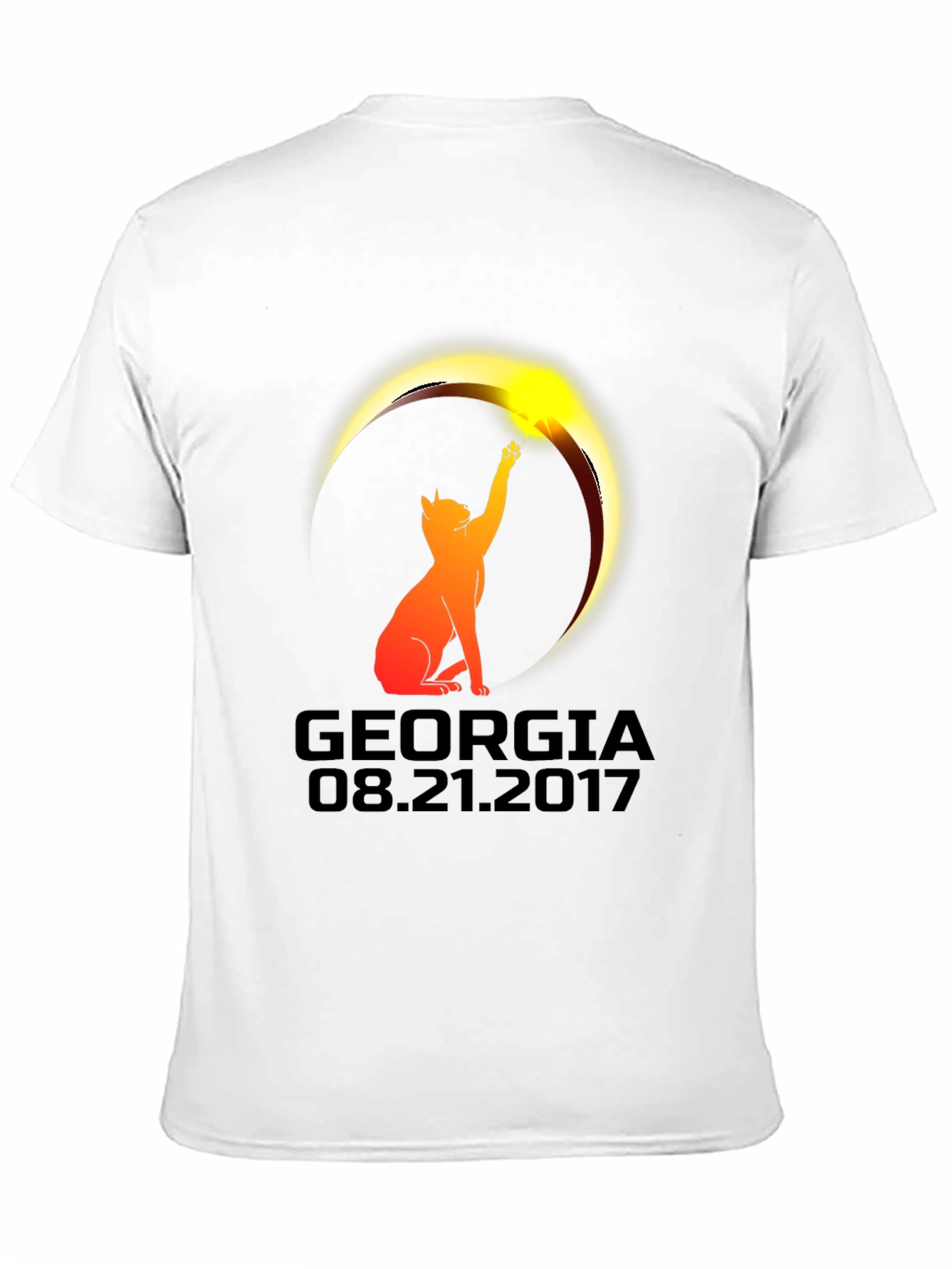 Georgia Eclipse Cat T-Shirt - August 21 2017