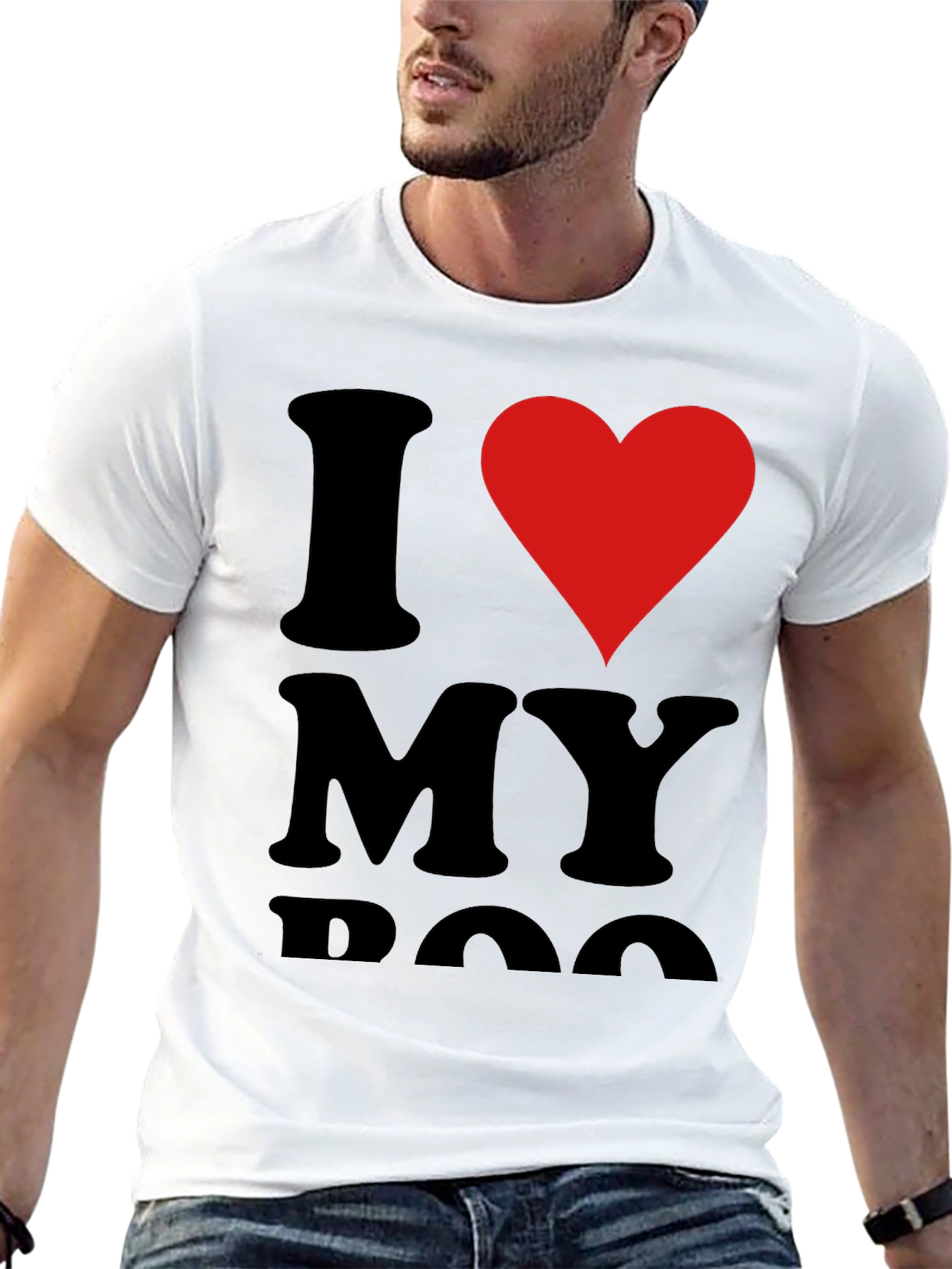 I Heart My Dog Black T-Shirt