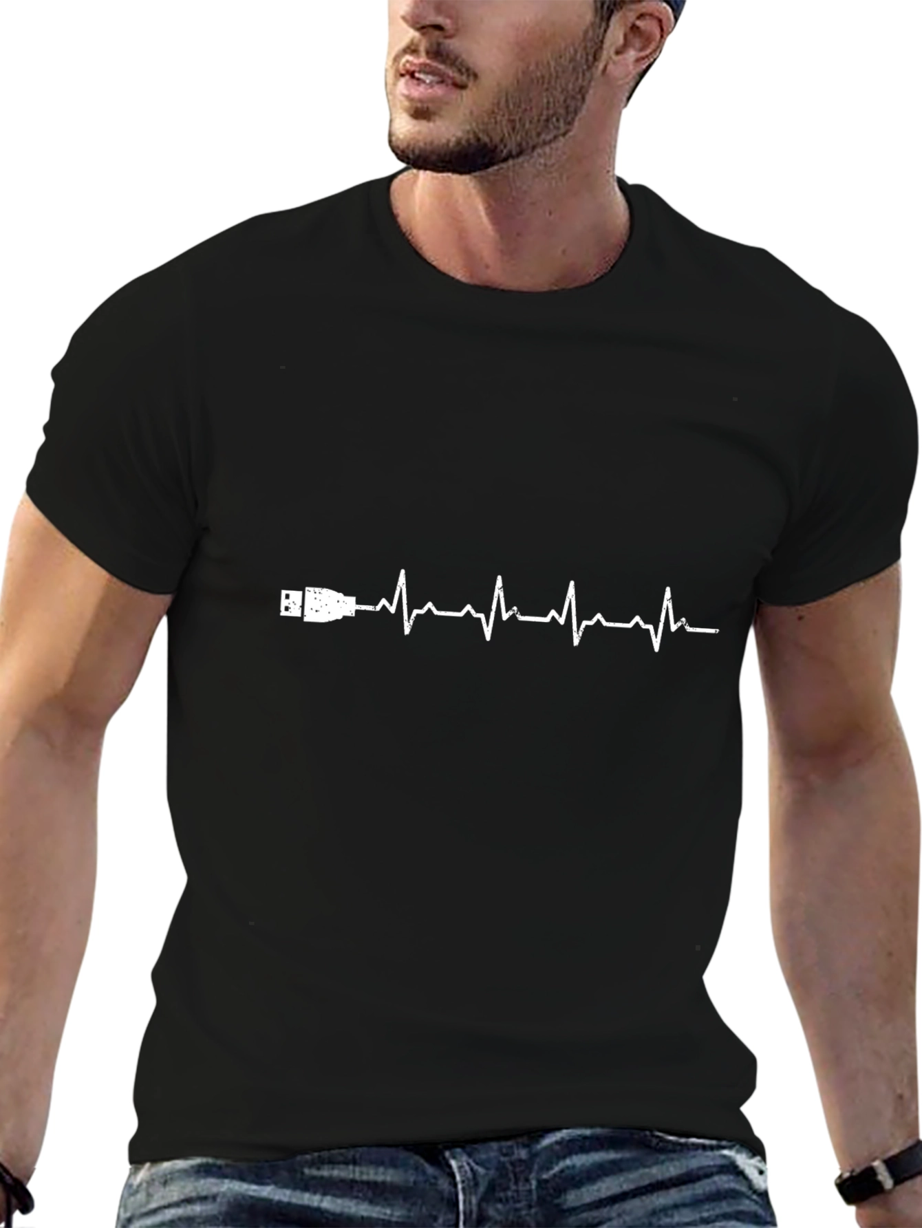 USB Heartbeat T-Shirt - Tech Lovers Tee