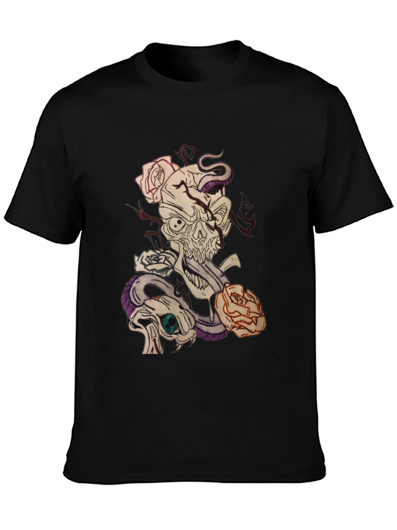 Skull and Snake Graphic Tee