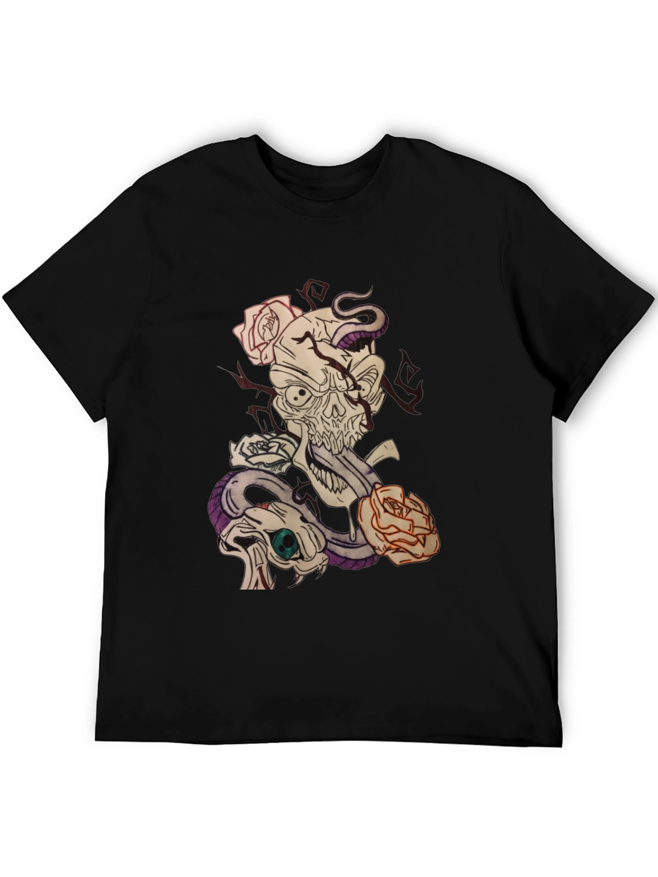 Skull and Snake Graphic Tee