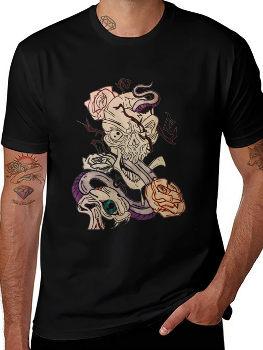 Skull and Snake Graphic Tee