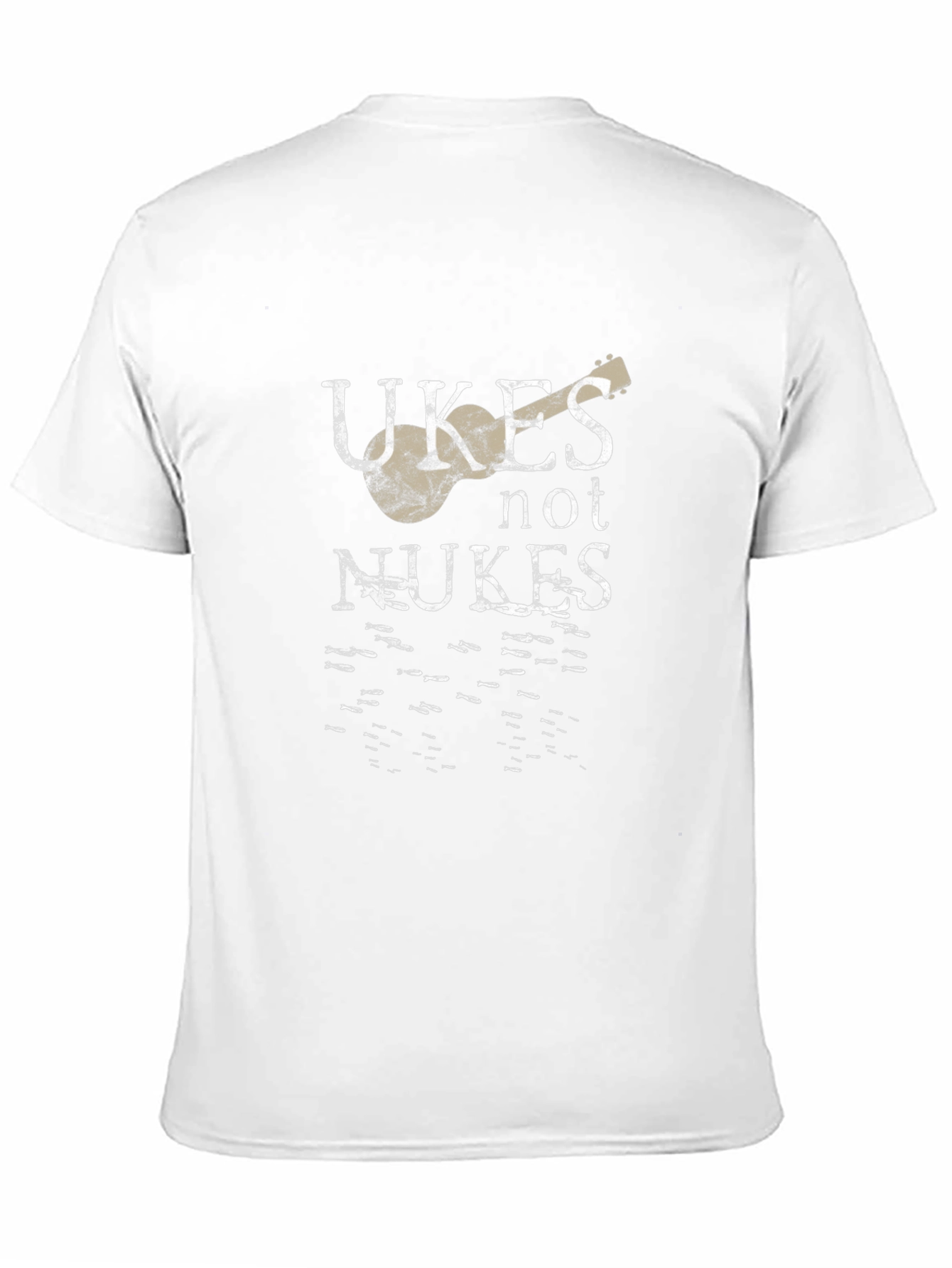 Ukes Not Nukes Graphic T-Shirt - Music Lover Tee