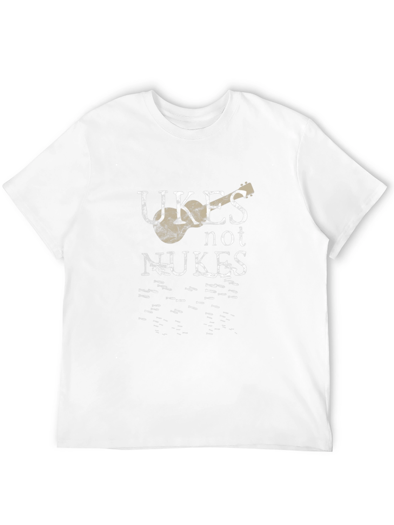 Ukes Not Nukes Graphic T-Shirt - Music Lover Tee