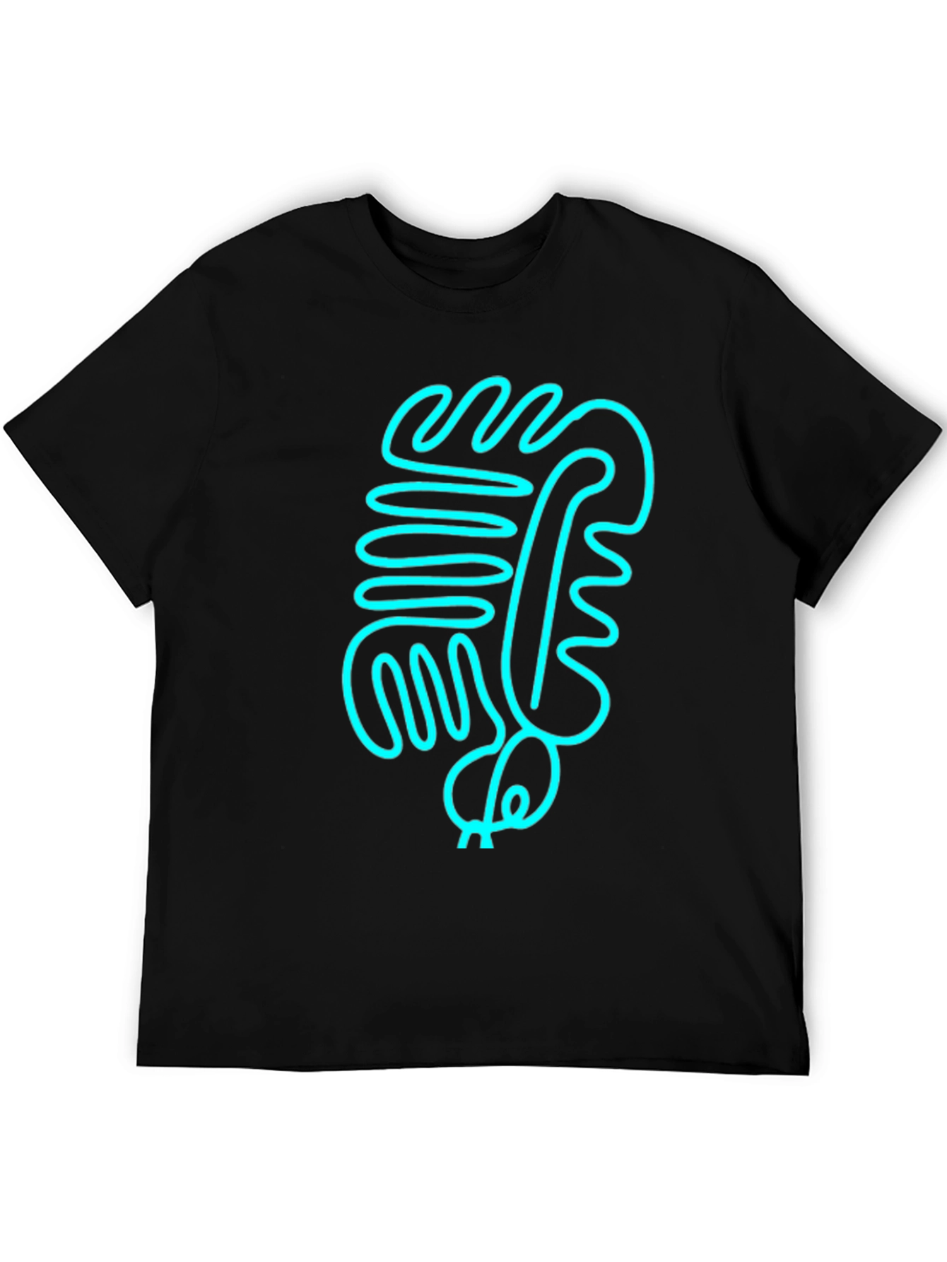 Abstract Line Art Graphic Tee - Modern Style