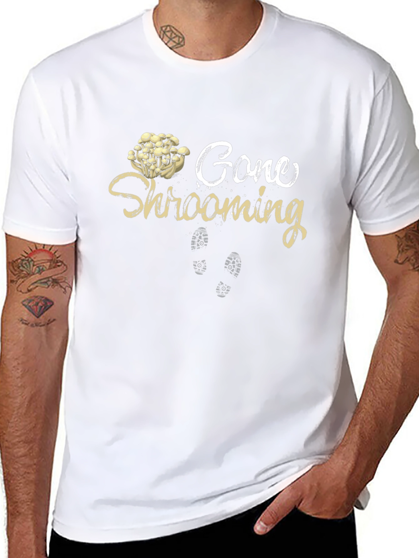 Gone Shrooming Graphic Tee - Mushroom Lover