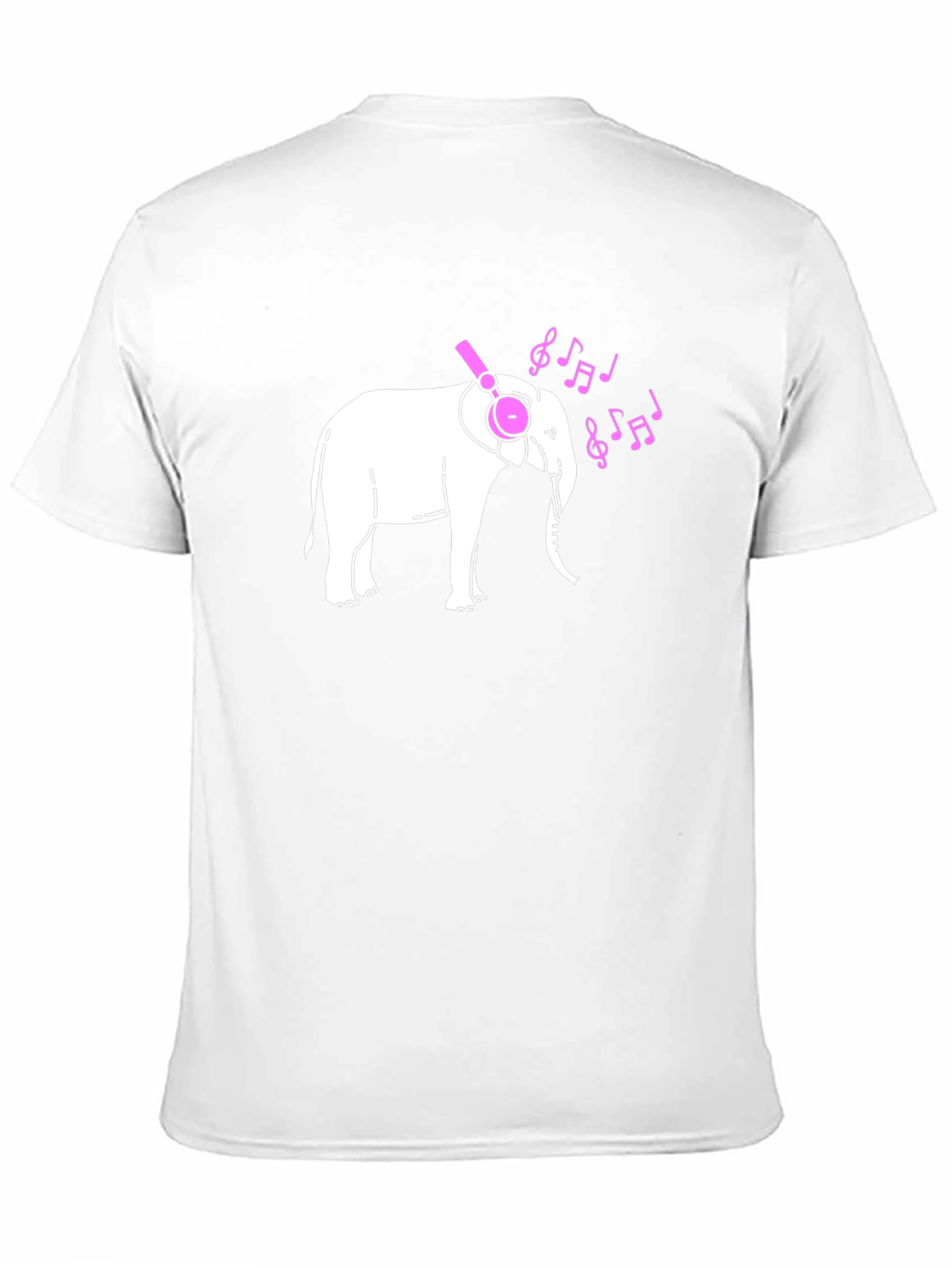 Elephant DJ Graphic Tee - Black Cotton T-Shirt