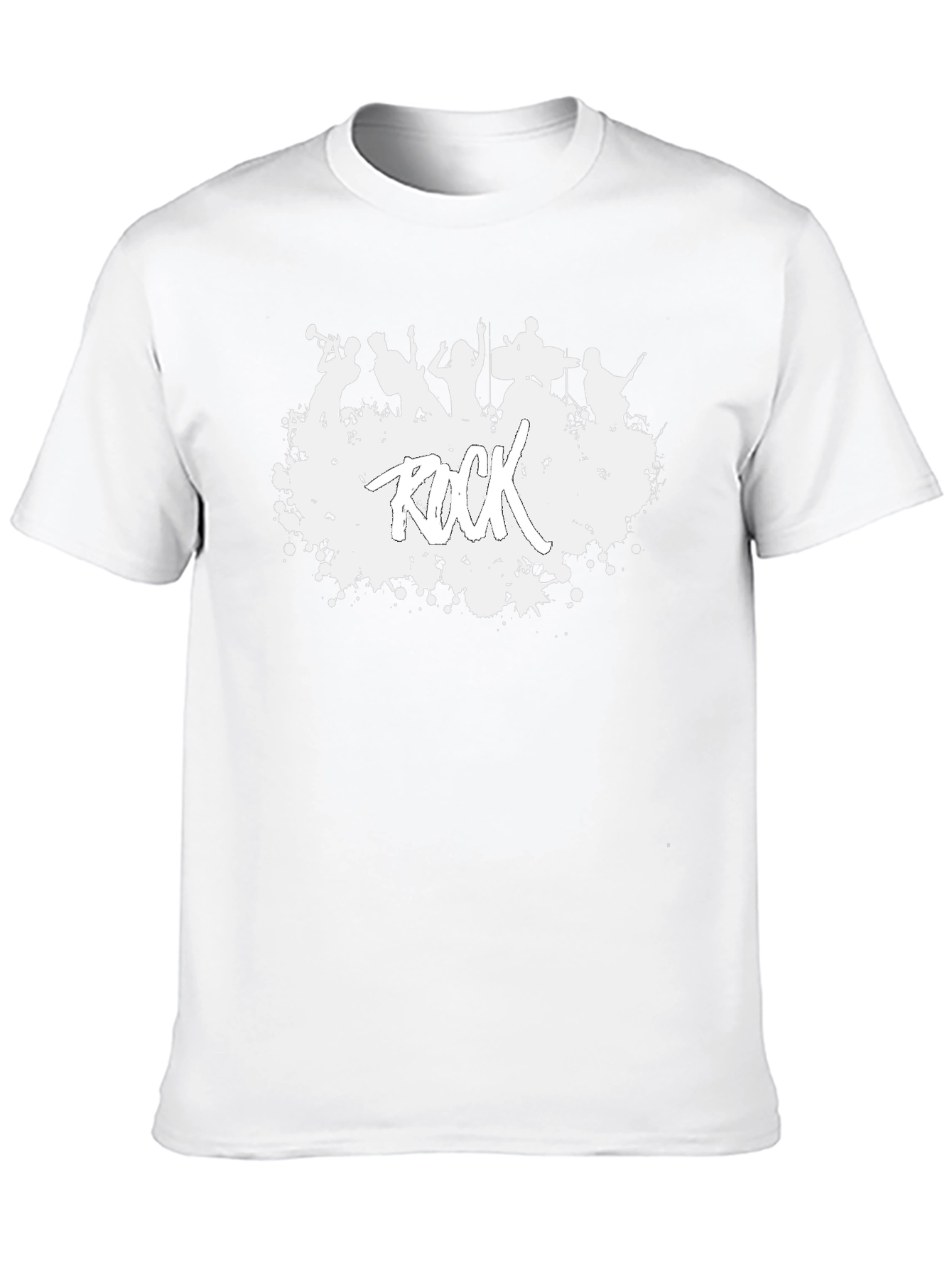 Rock Band Graphic Tee - Mens Black Cotton T-Shirt