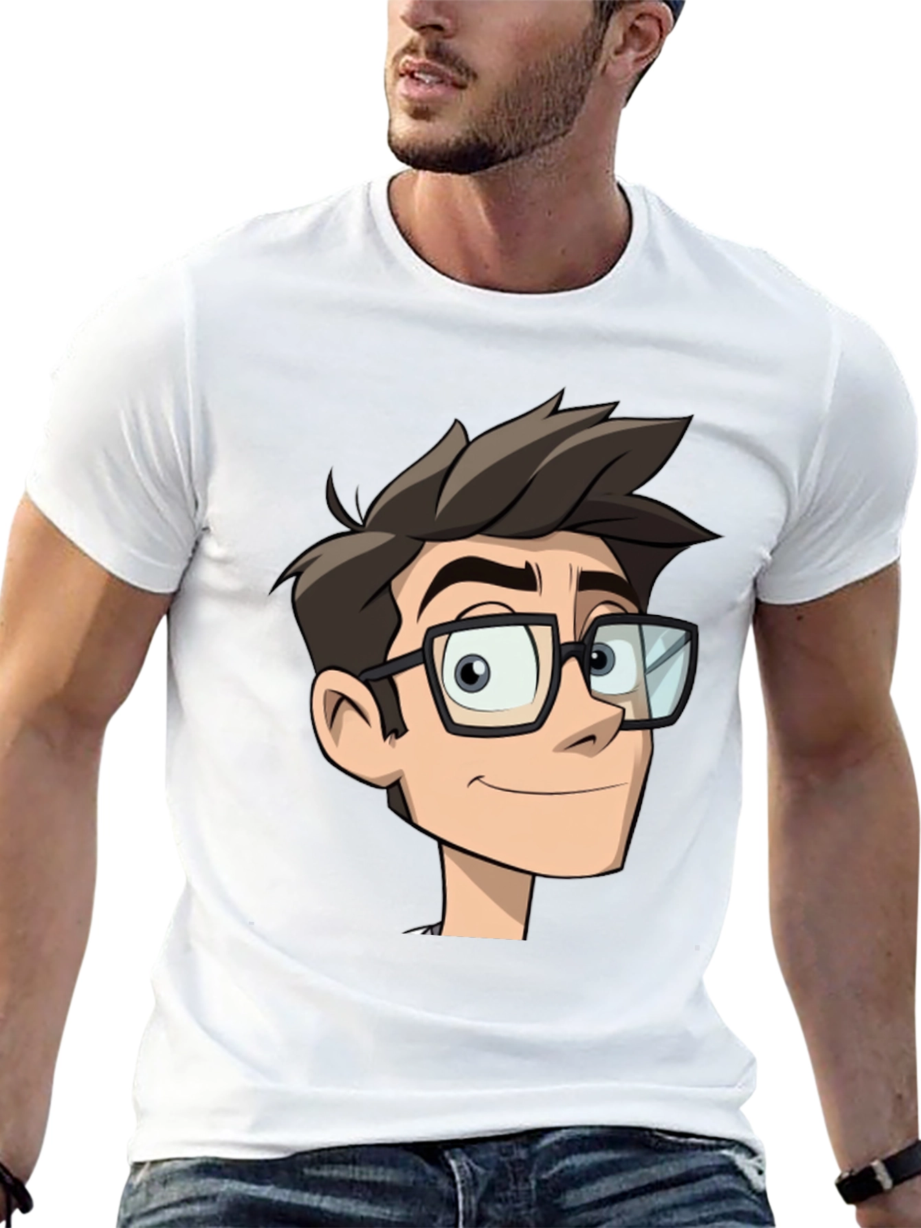 Cartoon Geek T-Shirt: Stylish Comfortable Unique Design