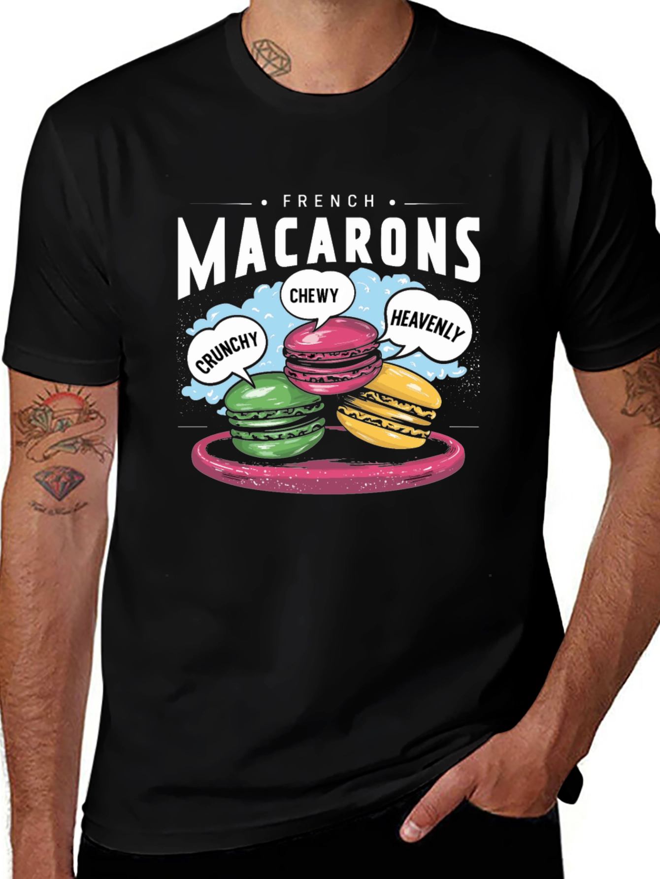 French Macarons Graphic Tee - Delicious and Fun!